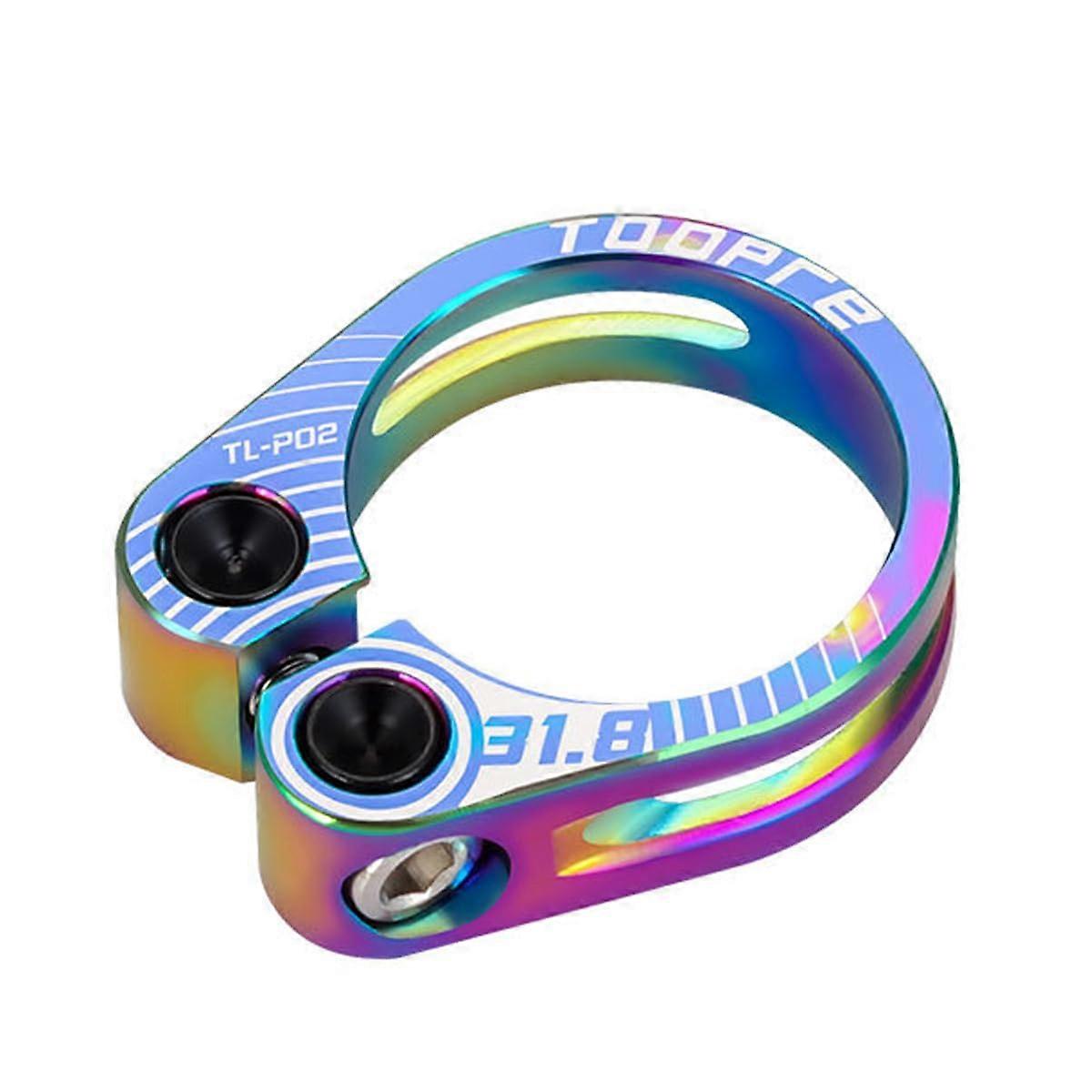 Aluminum Alloy Bicycle Seat Clamp 31.8mm for Folding and Mountain Bikes - Durable Post Clamp for Enhanced Performance