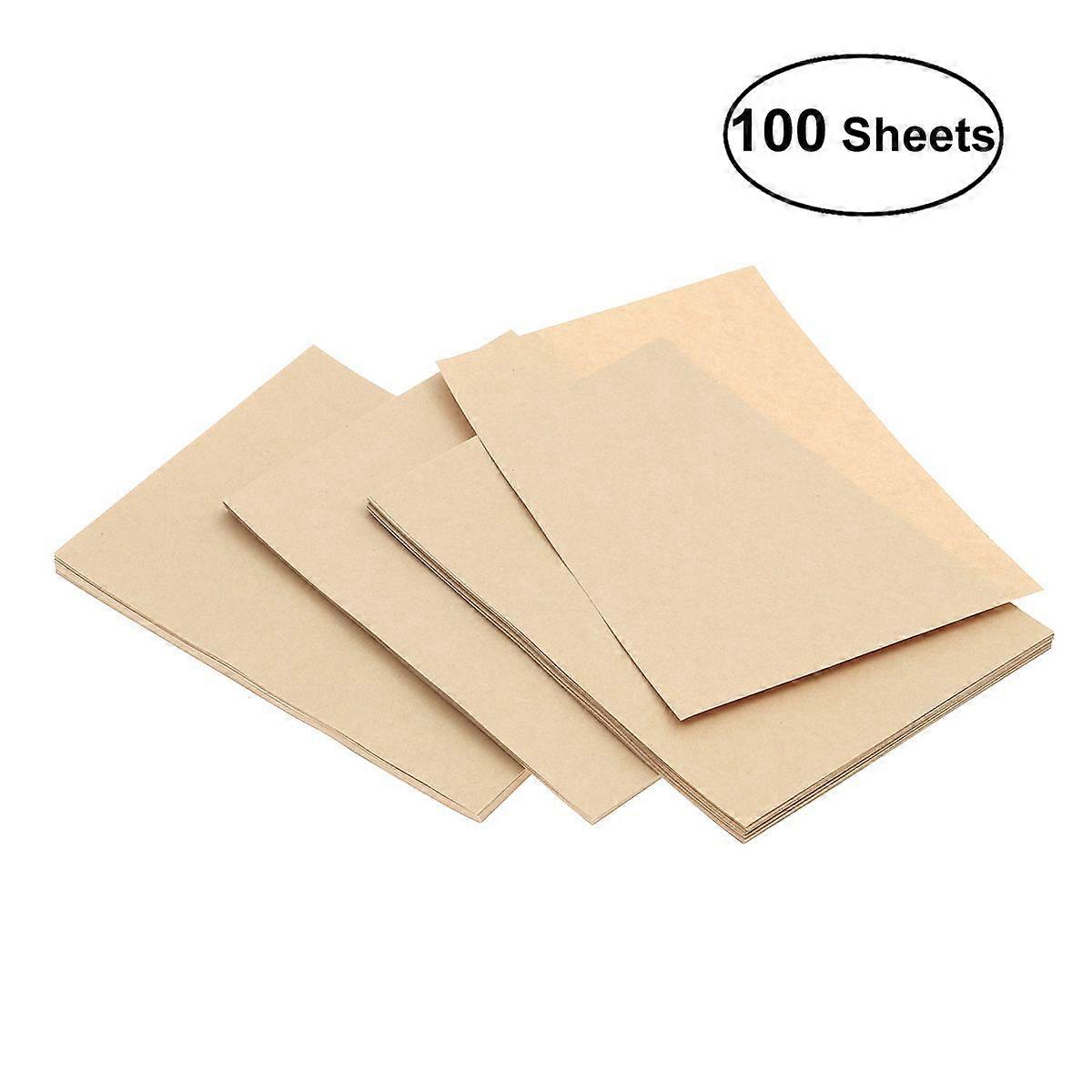 100 Sheets A4 Vintage Blank Kraft Letter Paper Retro Writing Paper