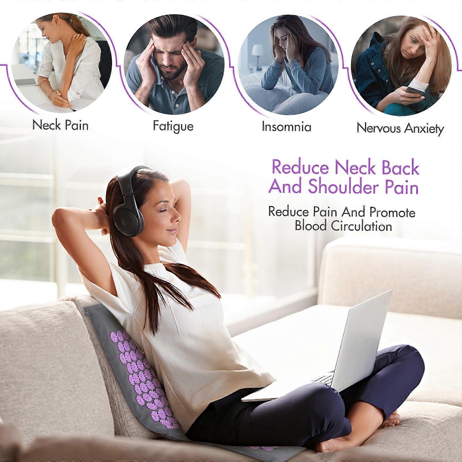 Acupressure Mat and Pillow Set