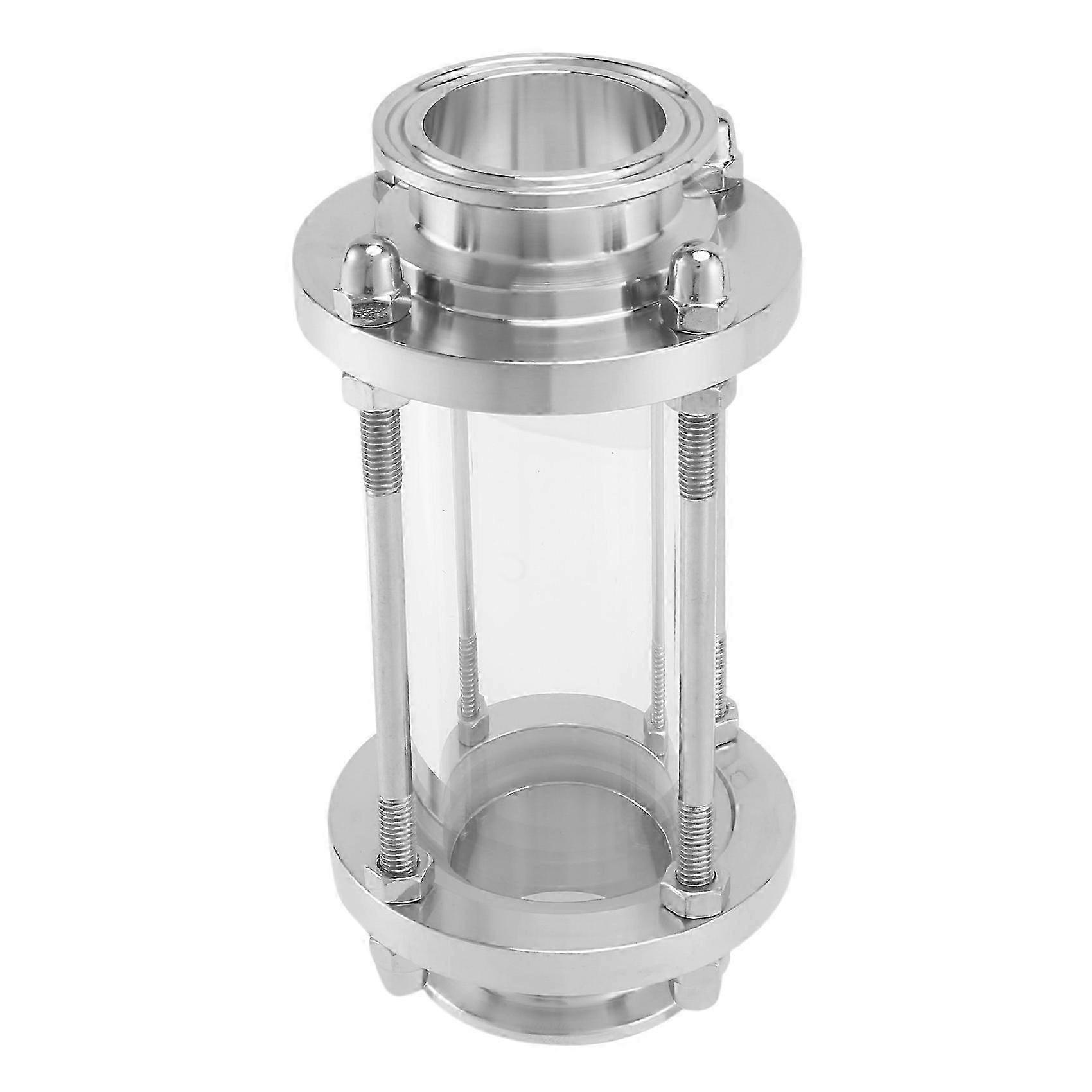 Voyant en ligne avec extrémités de serrage, 1,5 pouce Tri Clamp Type SUS316 en acier inoxydable pour les applications de débit sanitaire
