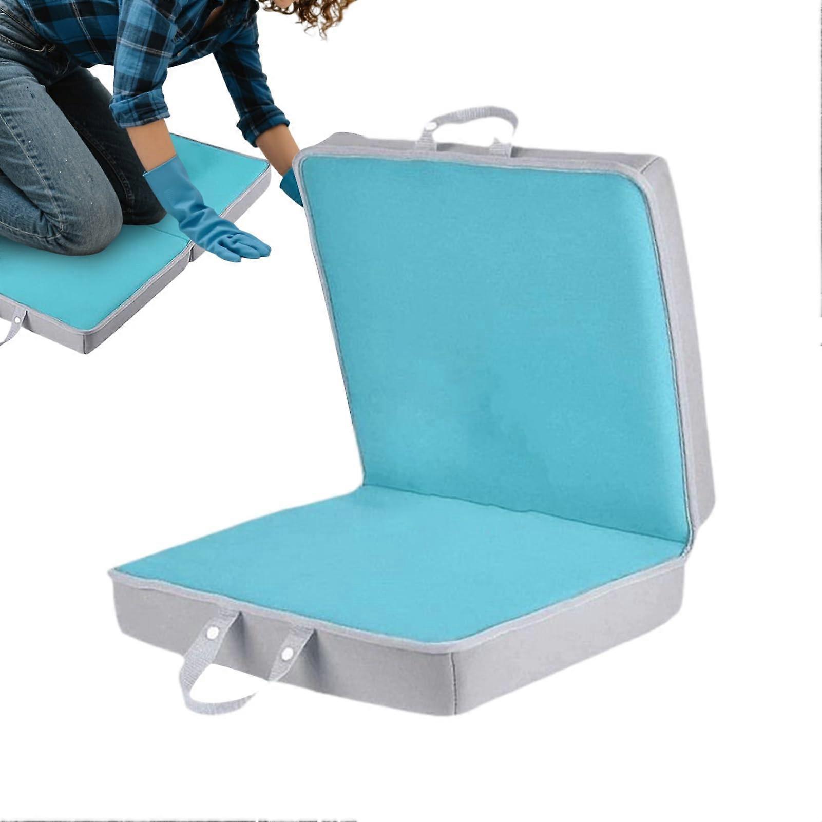 Kneeling Pad, Gardening Knee Mat, Non Slip Comfort Support with Handles Blue