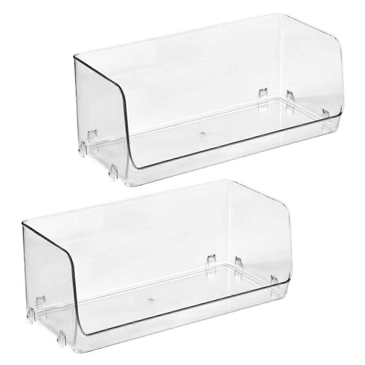 Stackable Cosmetic Storage Box 2-Pack With Handles Perfume Holder Makeup Box Organizer