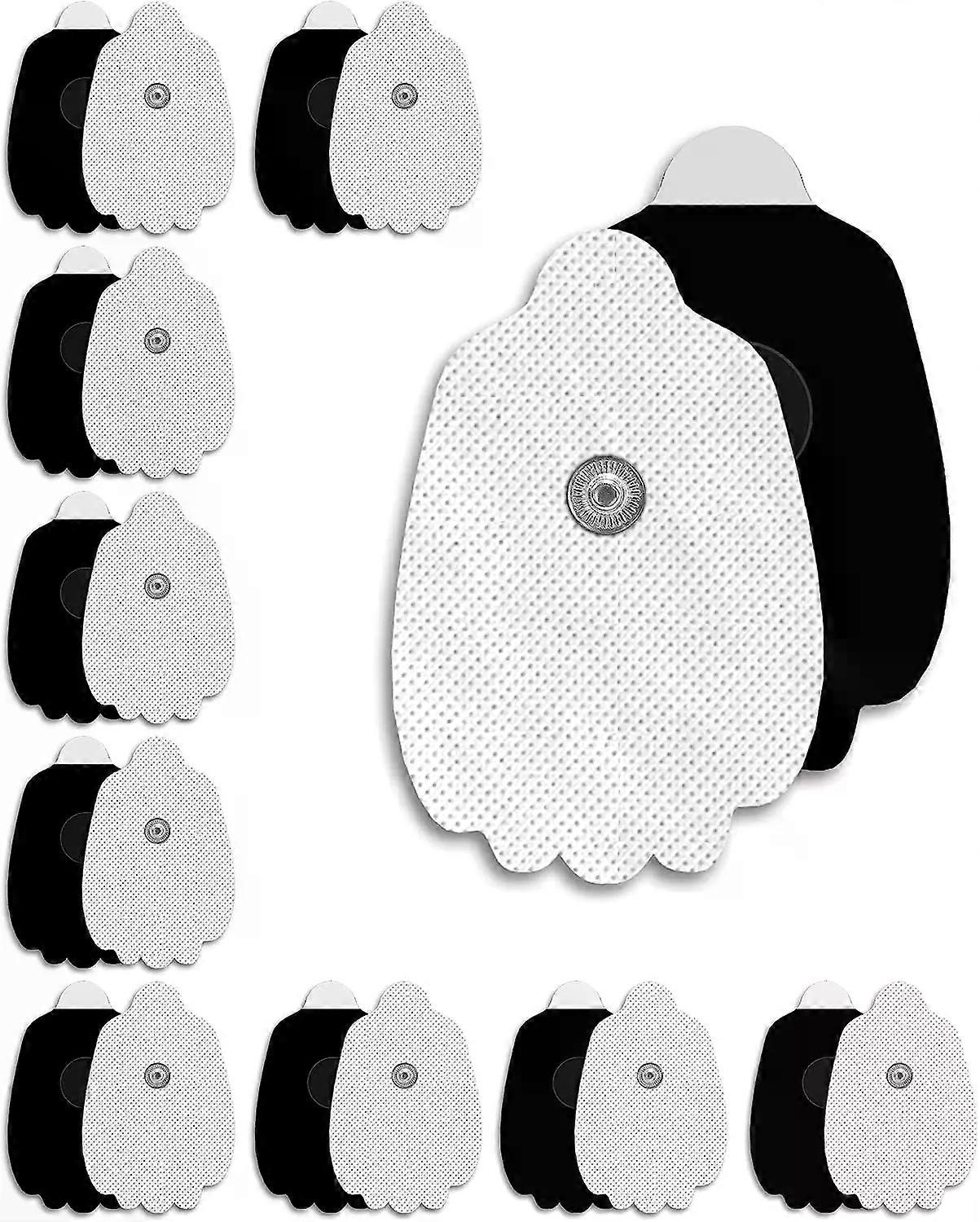 TENS Unit Replacement Pads, 20-Pack Long-Lasting Snap Electrodes for 50 Uses