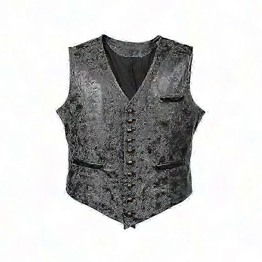 Herrenweste aus Büffelleder mit Holster