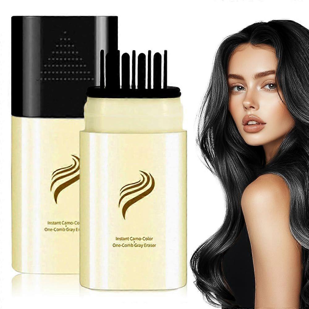 Stick & Pettine per Capelli 2 in 1, Copri Capelli Grigi per Donne e Uomini, Colore Natural Roots, Pettine Tintura per Capelli Impermeabile e Resistente al Sudore per Tutti i Tipi di Capelli
