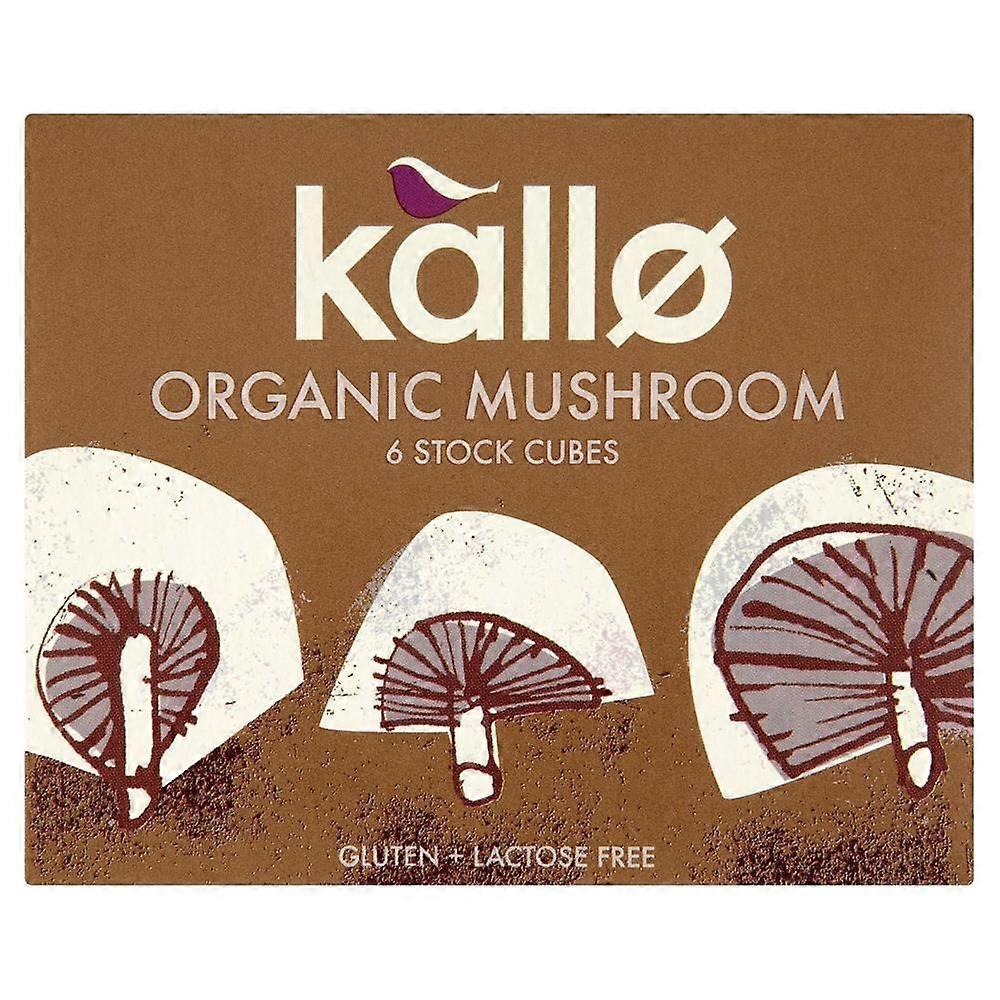 Kallo Organic Mushroom Stock Cubes 66g - 4 Pack