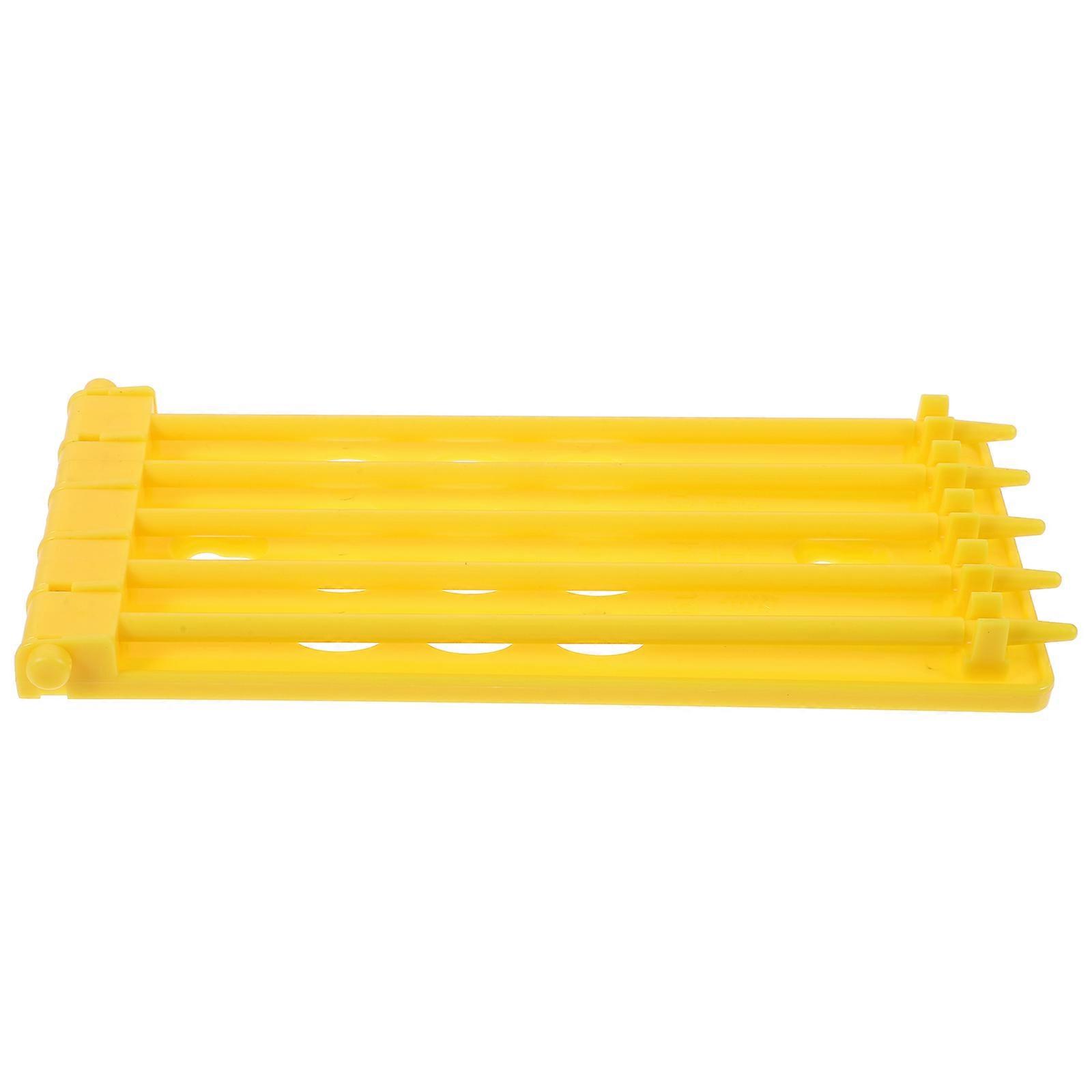 Bird and Pigeon Ring Organizer Hanging Design for Poultry Management Tools Yellow Plastic Breed Differentiation 1Set