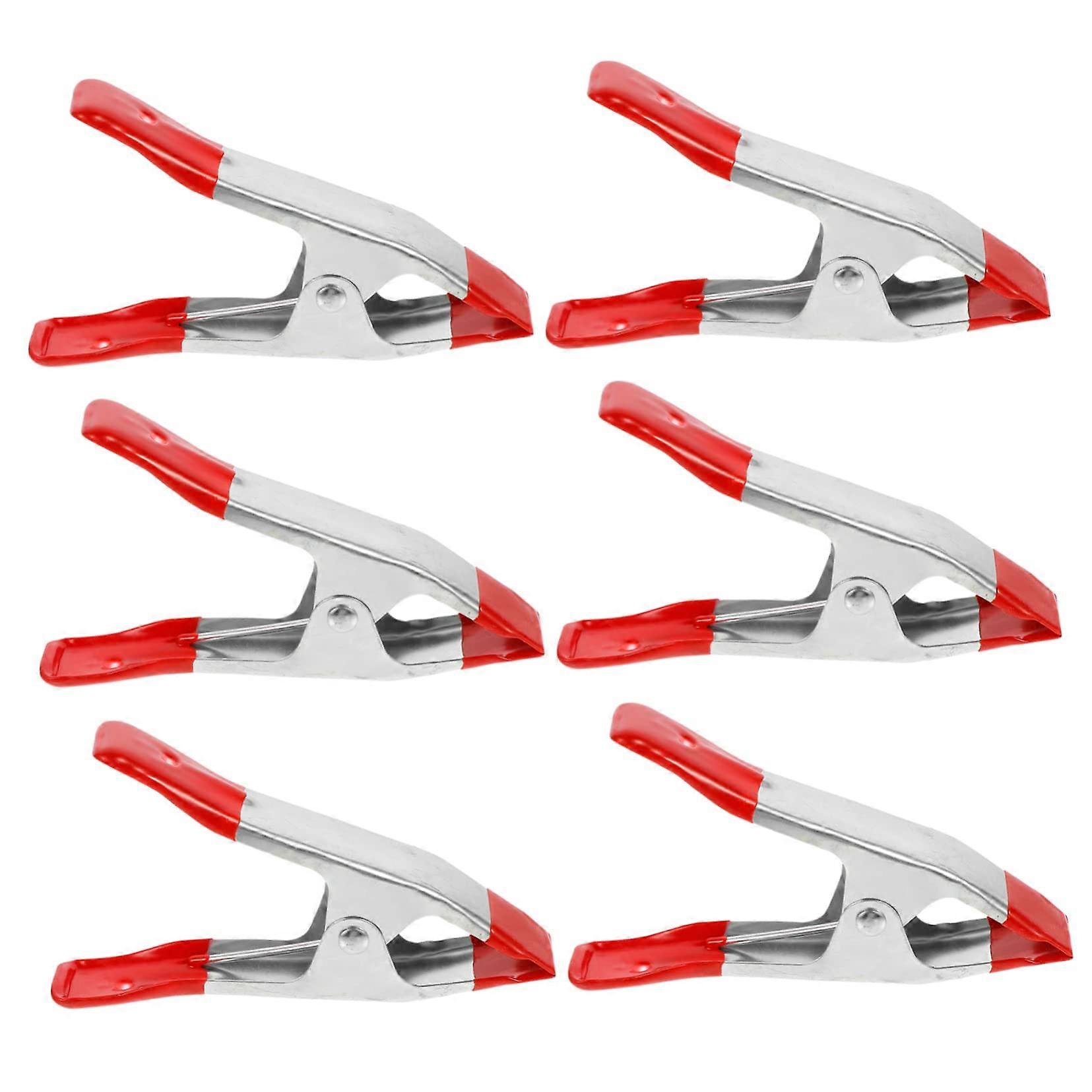 Tent Clip Set 6pcs Multiuse Steel Fastener Tarp Clip Holder Easy to Carry and Use for Camping Hiking