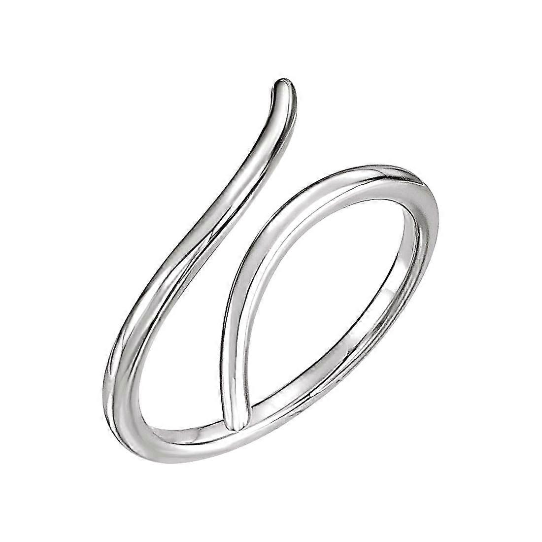 Bague contour polie en argent sterling 925, taille 6,5 pour femme - 2,0 grammes