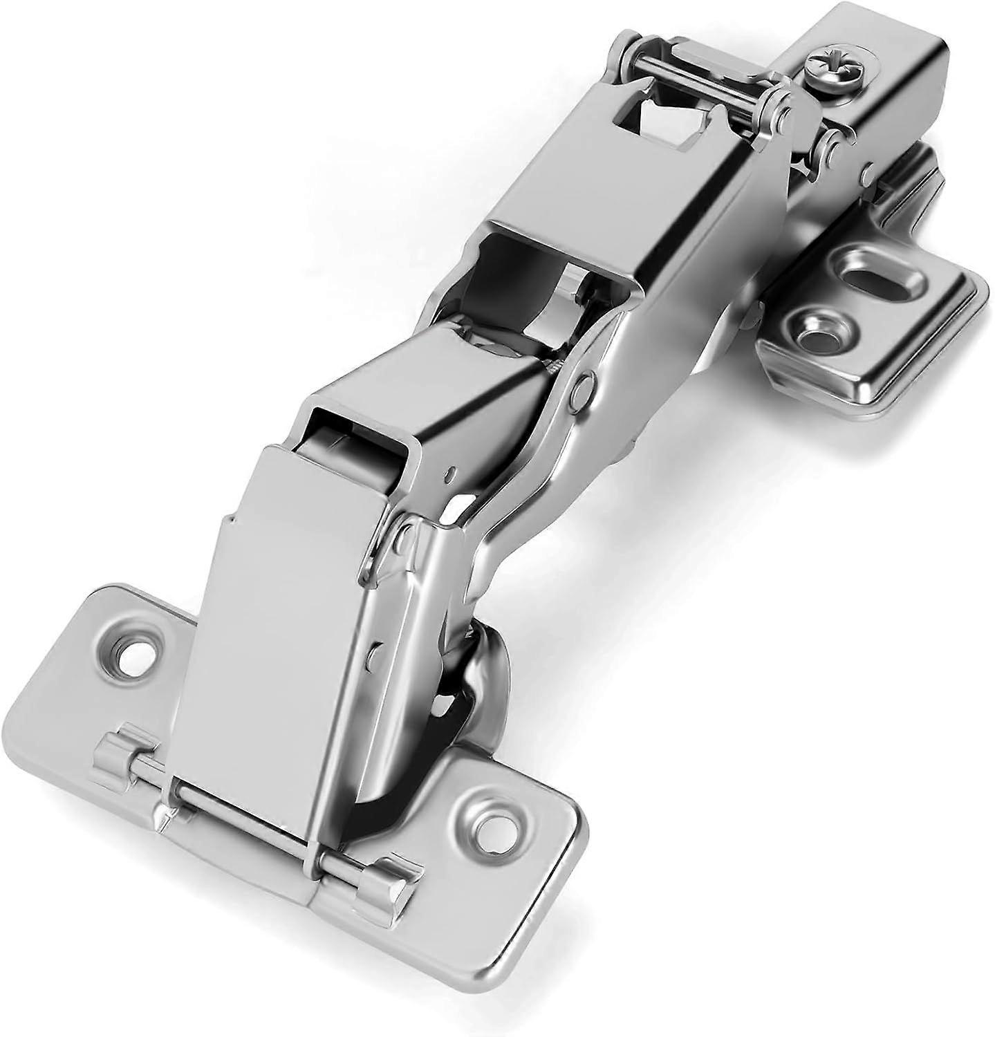 165 Degree Full Overlay Hinges - Frameless Cabinet Doors, 2 Pack Hydraulic
