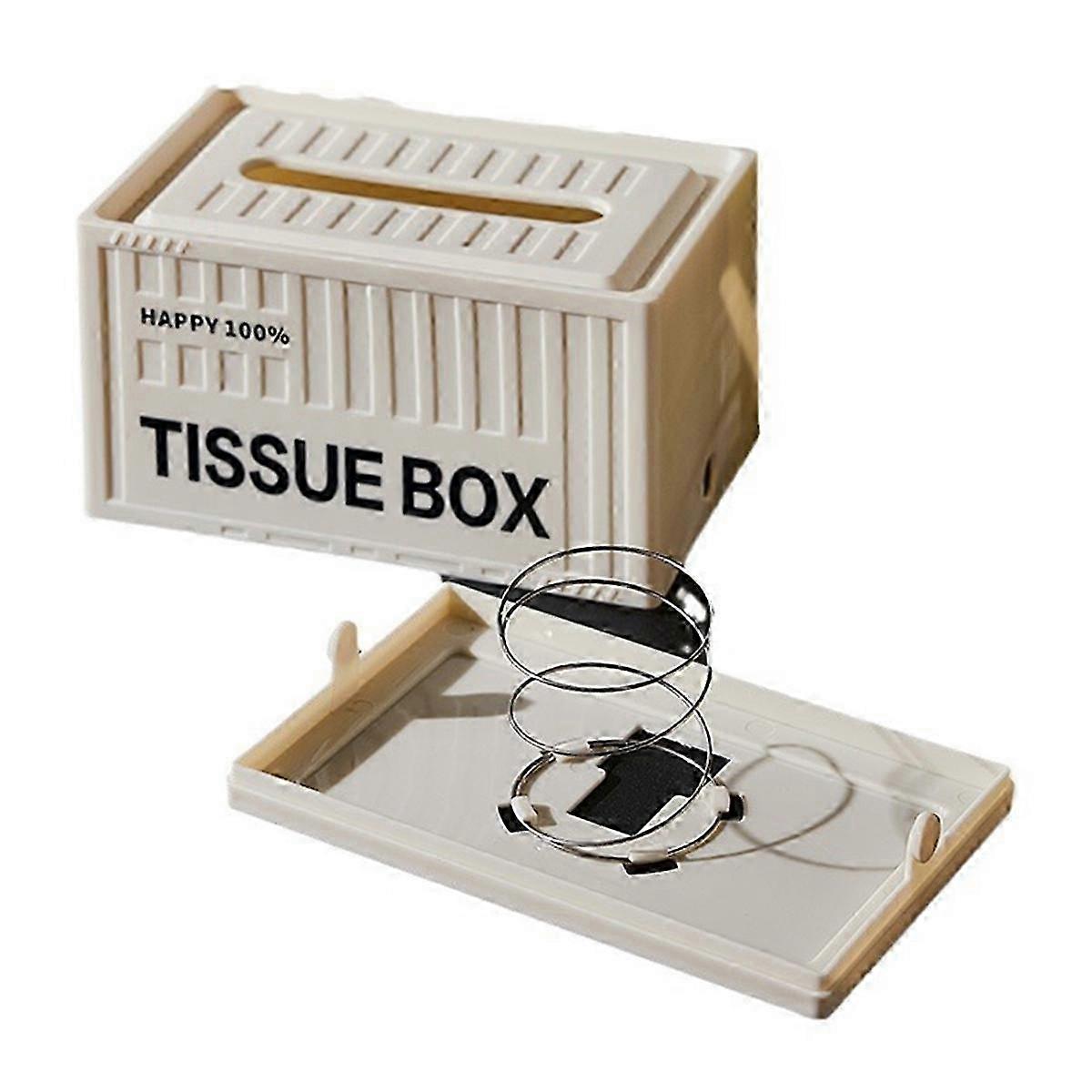 Wall-Mounted Tissue Box Holder - Paper Storage for Living Room B