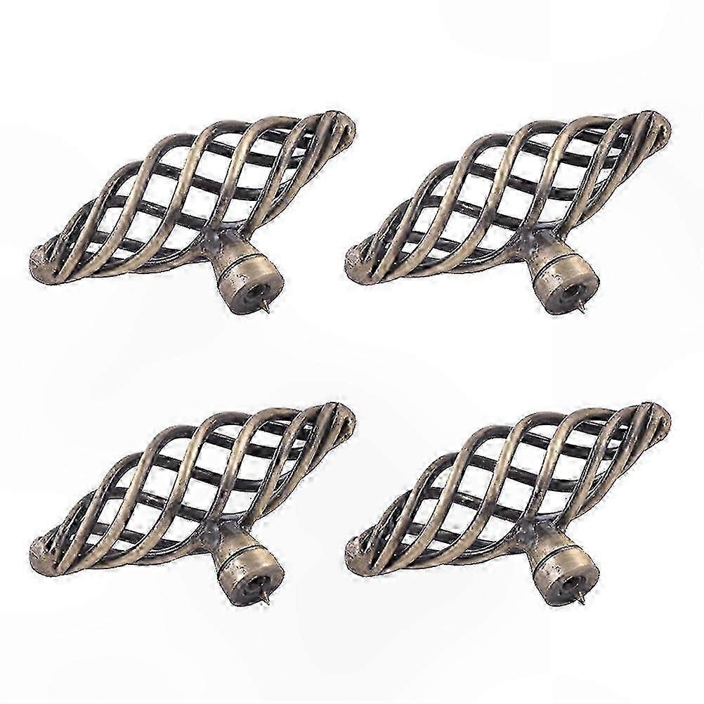 Antique bronze furniture knobs 4-pack for Nordic bird cage drawer pulls