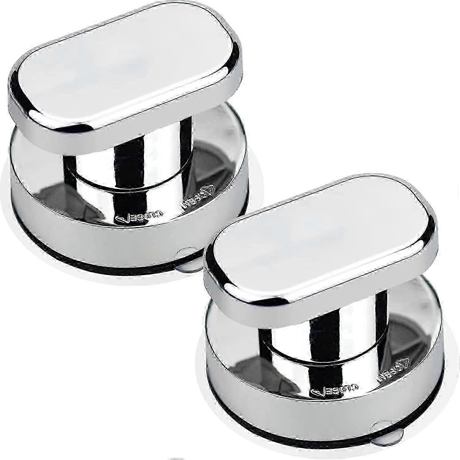 Enhanced 2-Pack Door Handle Suction Cups for Bathrooms & Glass Cupboards. Strong Suction for Secure Grip on Bay Windows & Drawer Doors