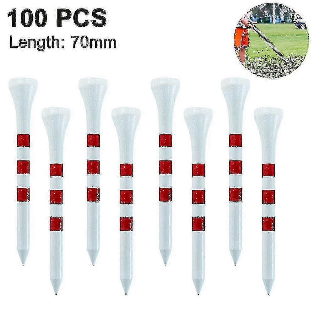 Golf tees, 100 pieces, friction side spin, stable, durable and biodegradable