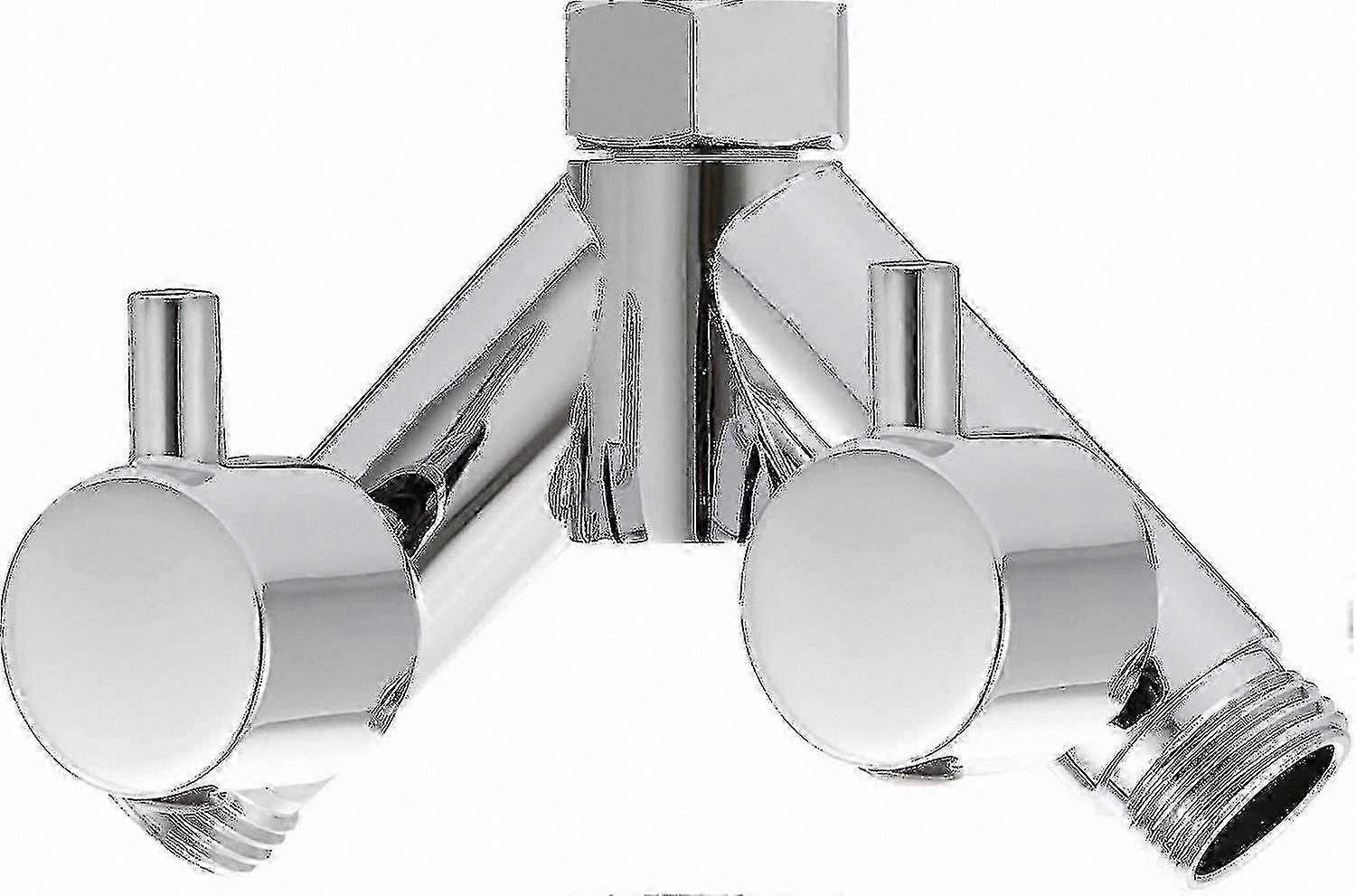 2-Way Shower Diverter Valve with Chrome Finish for 1/2 Inch Shower Hose and Head Y Splitter Connector