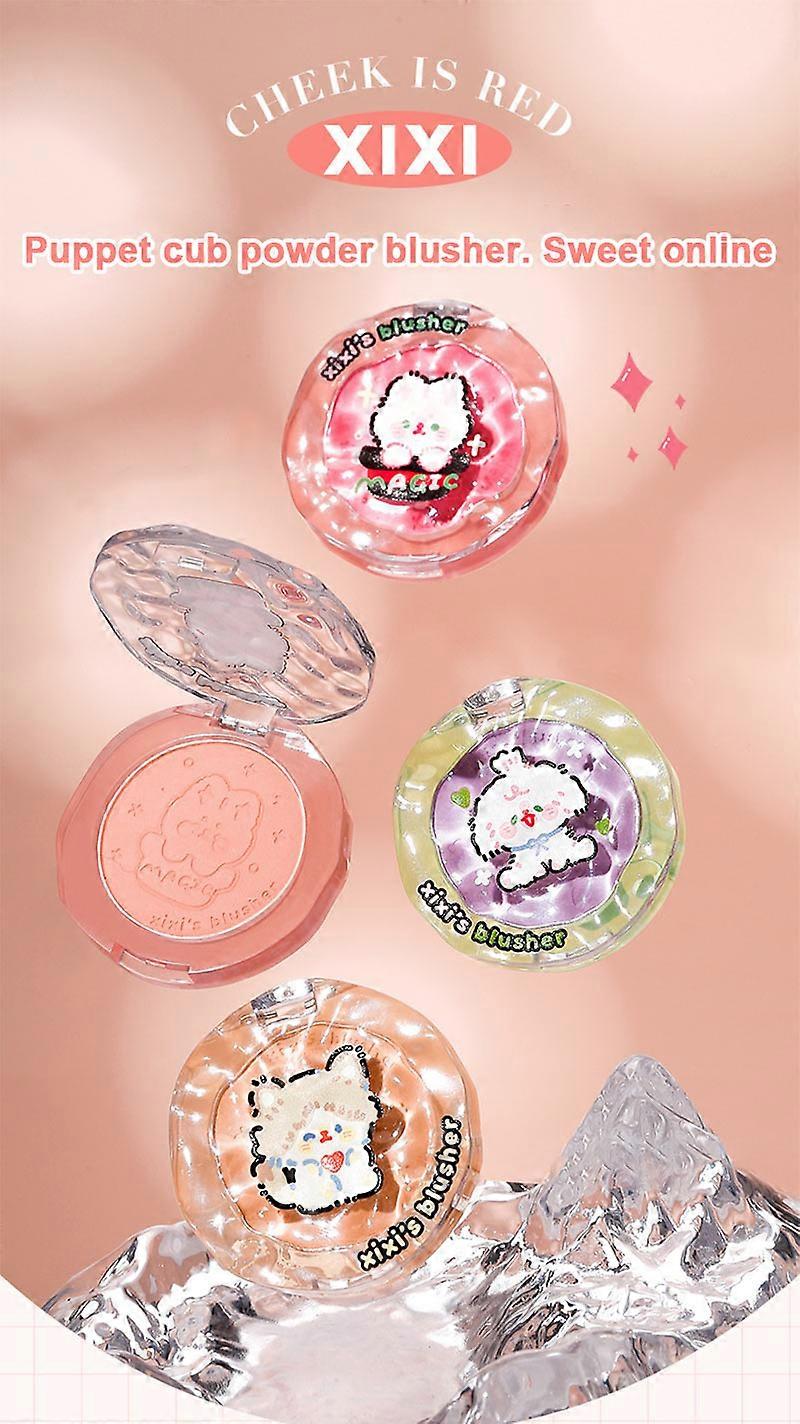 Blush Cheek Color Face Blusher Powder Palette Cosmetic Cheek Makeup Tool Face Powder