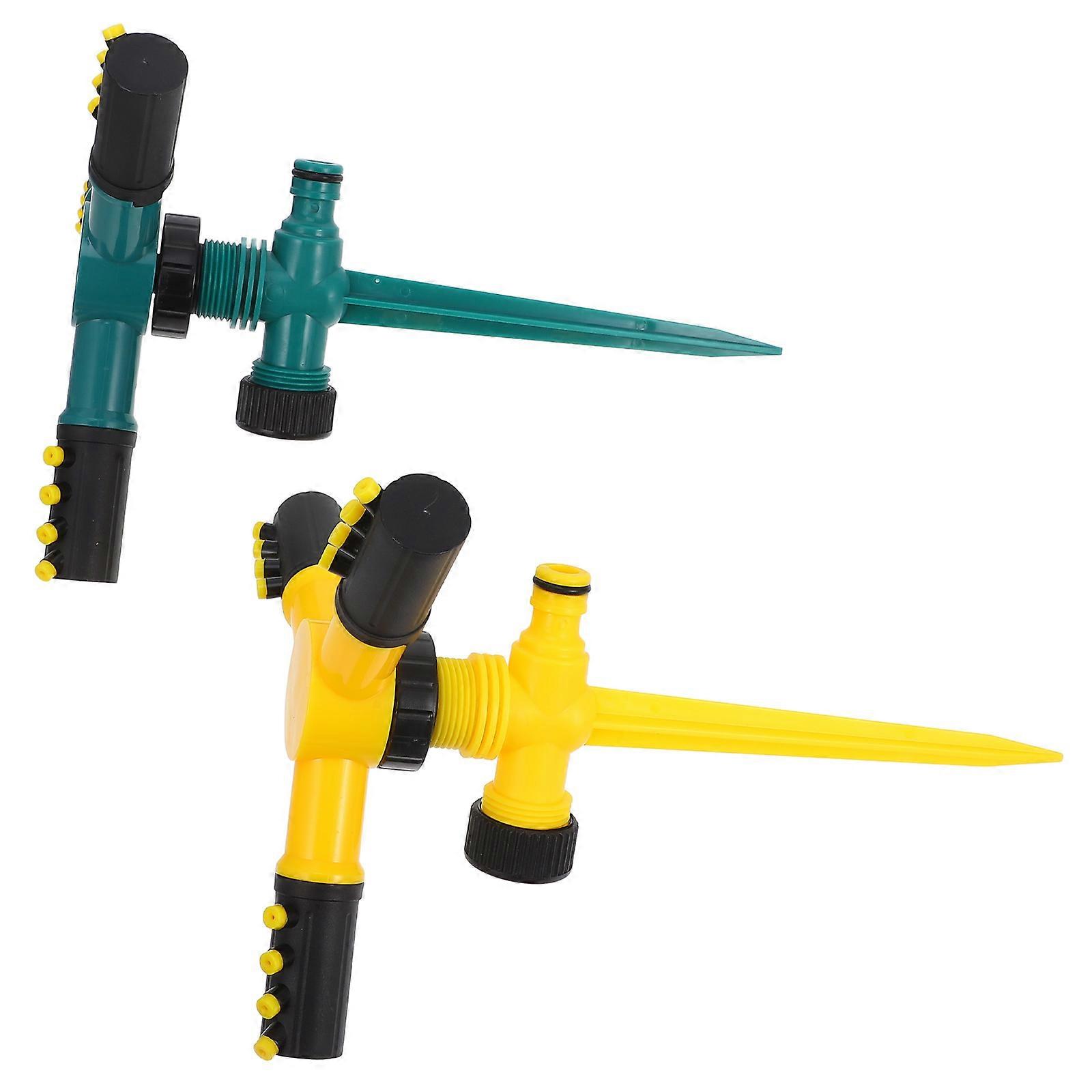 Farm Garden Irrigation Sprinkler Spike Reusable Sprinkler Stake 2Pcs