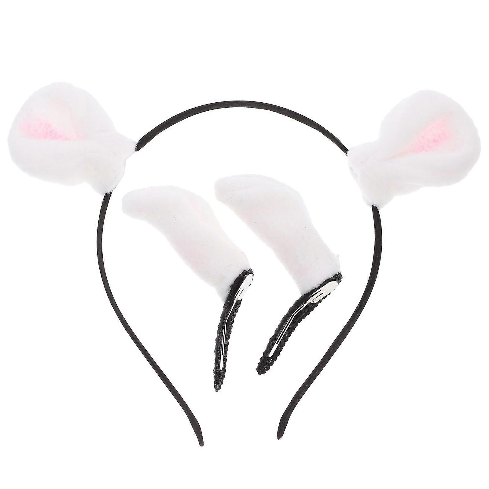 Bunny Hair Accessories Set For Women And Girls Featuring Cute Rabbit Ear Shape Ideal For Everyday Look In Assorted Color 1 Set