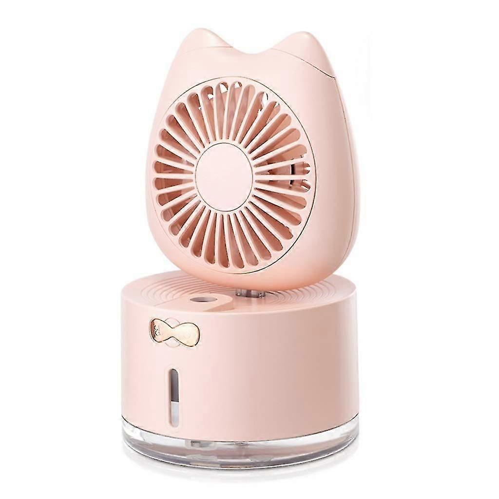 Mini Desktop Cooling USB Charging Fan (Pink)