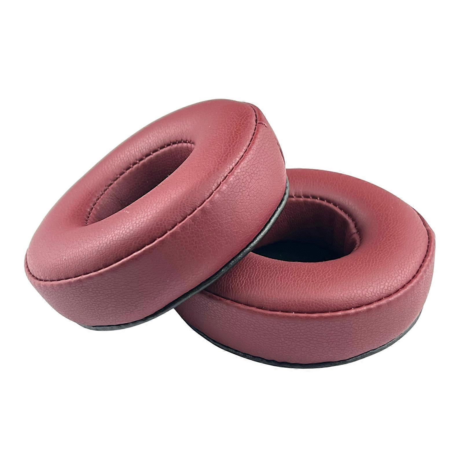 Noise Isolating Ear Pad Featuring Protein Leather and Memory Foam For WHCH500/CH510/CH520, MDRZX100 Easy Installation  Claret