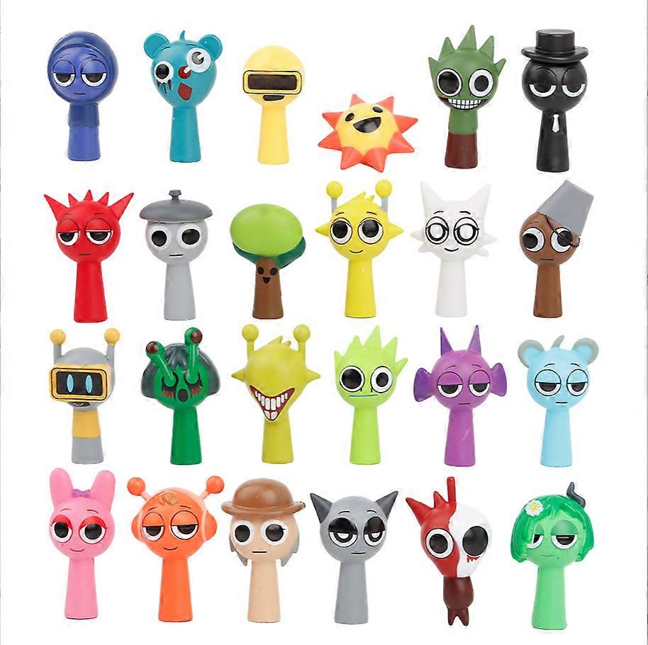 24pc Sprunki Action Figures Sprunkies Game Sprunky Toy