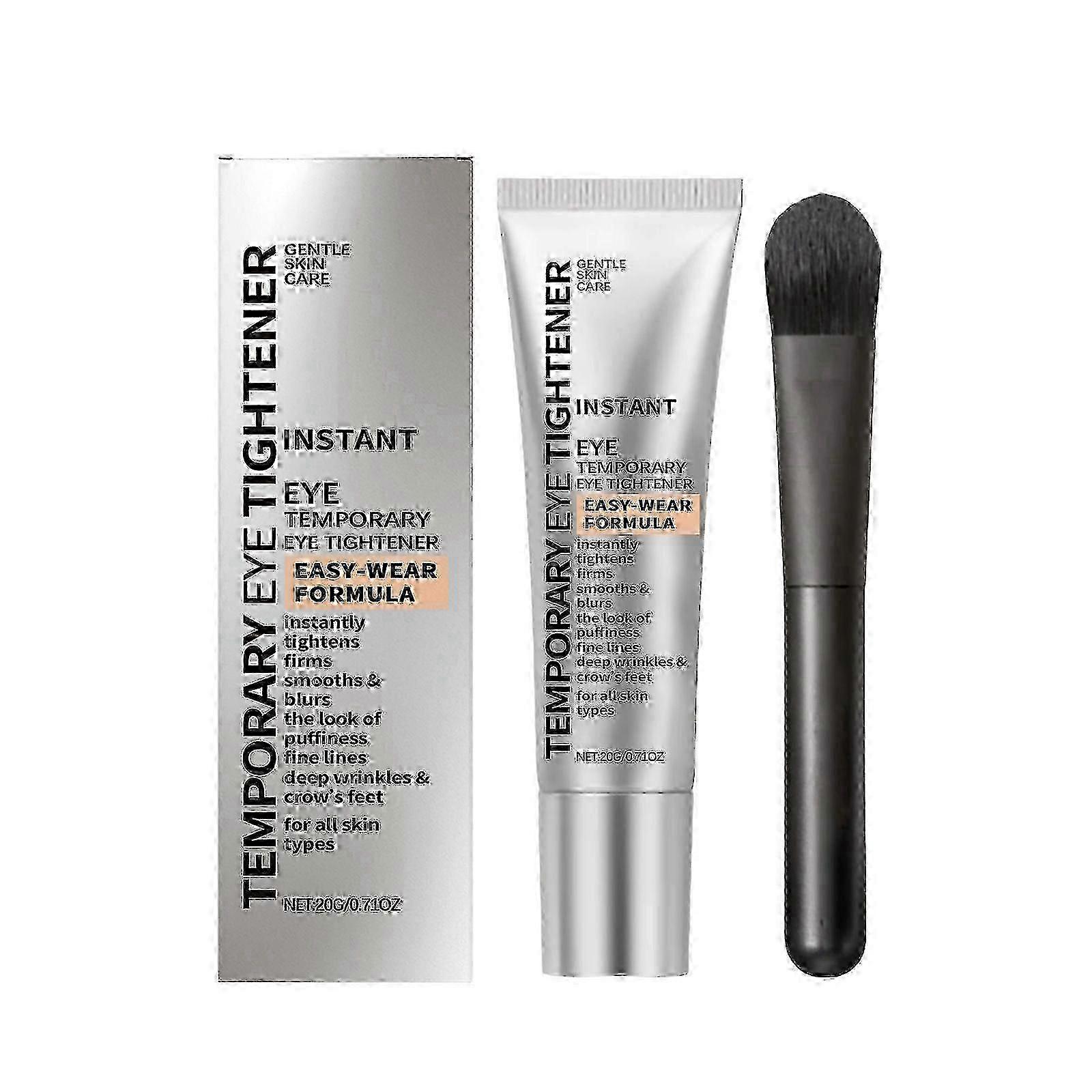 2025 Instant Eye Tightener & Brush Set, Temporary Eye Tightener Cream, Reduce Under Eye Bags, Dark Circles & Wrinkles, Puffiness, Anti-Aging Fine Line