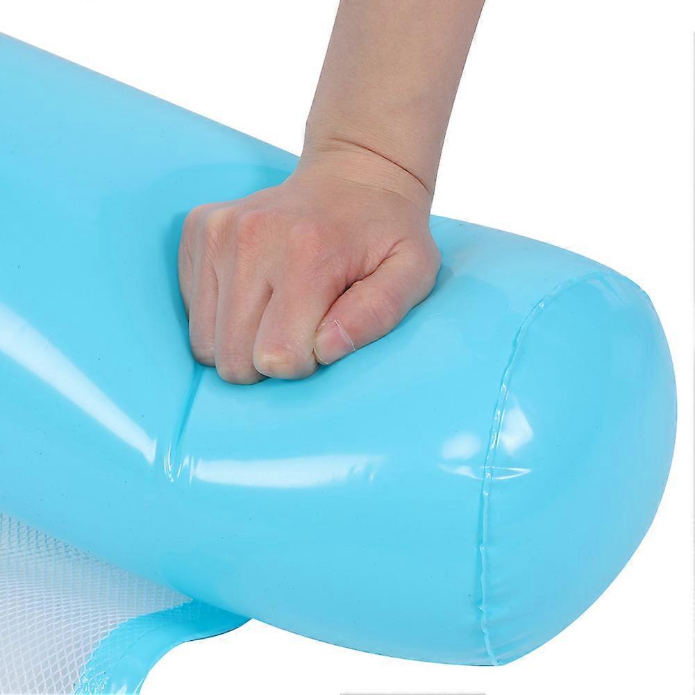 Portable Blue Inflatable PVC Floating Water Bed Hammock 230g