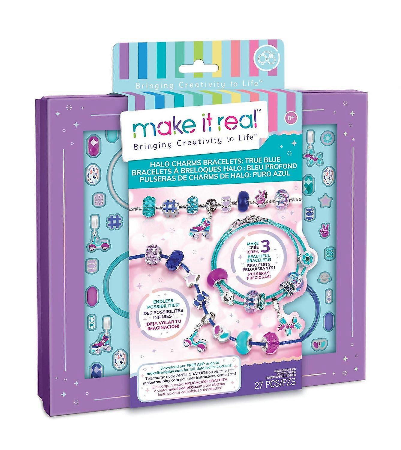 Make It Real DIY Halo Charms Armband Set "True Blue"
