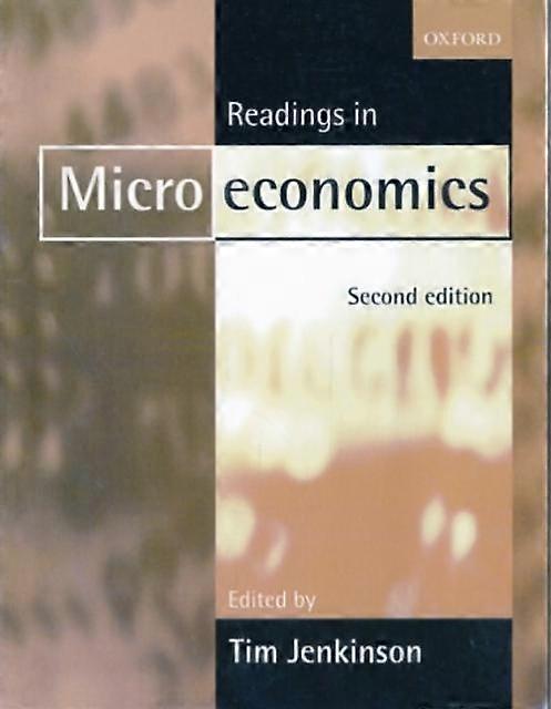 Readings In Microeconomics Paperback