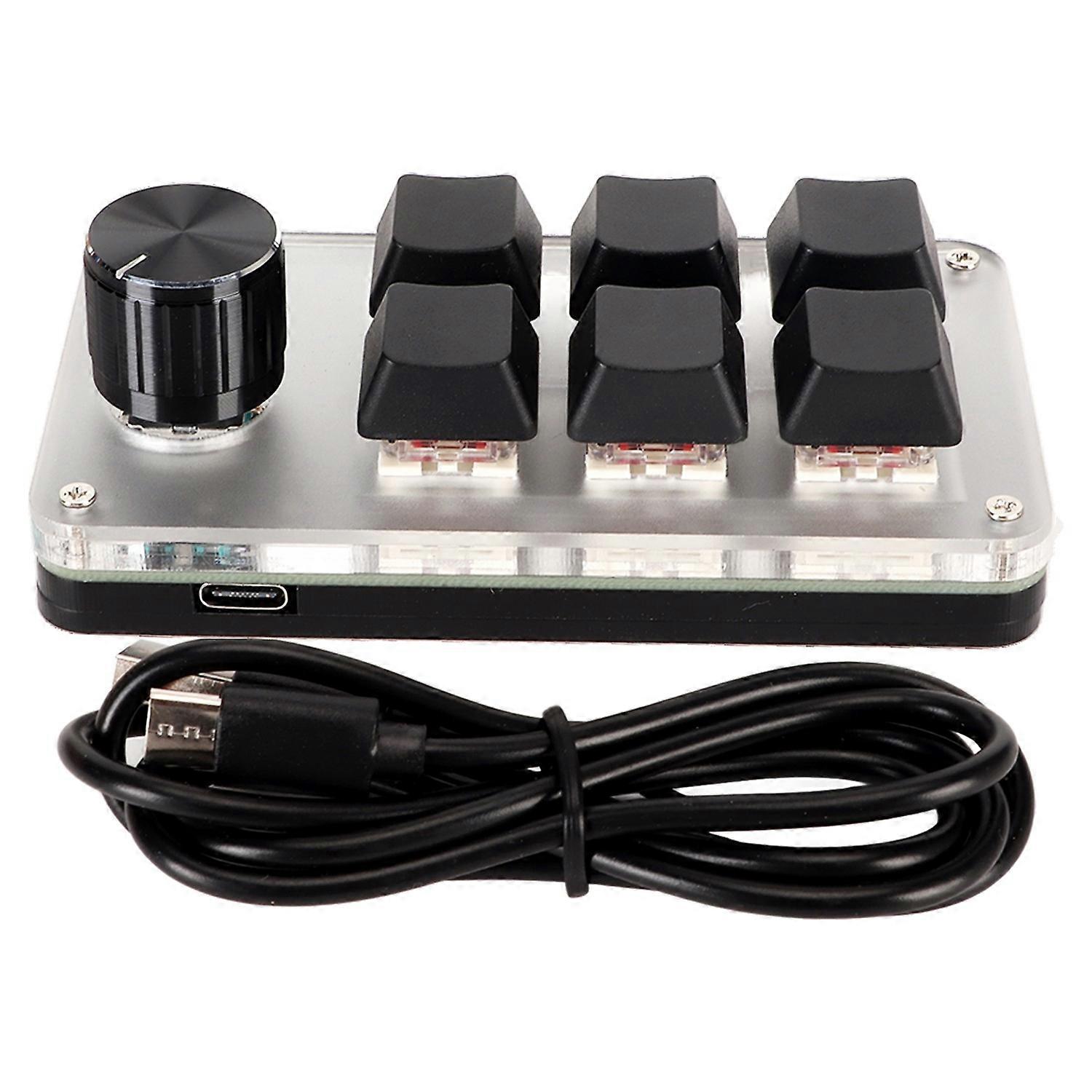 Feature:
1. Customized Knobs: The keyboard is designed with knobs, and the knobs can be pressed as a