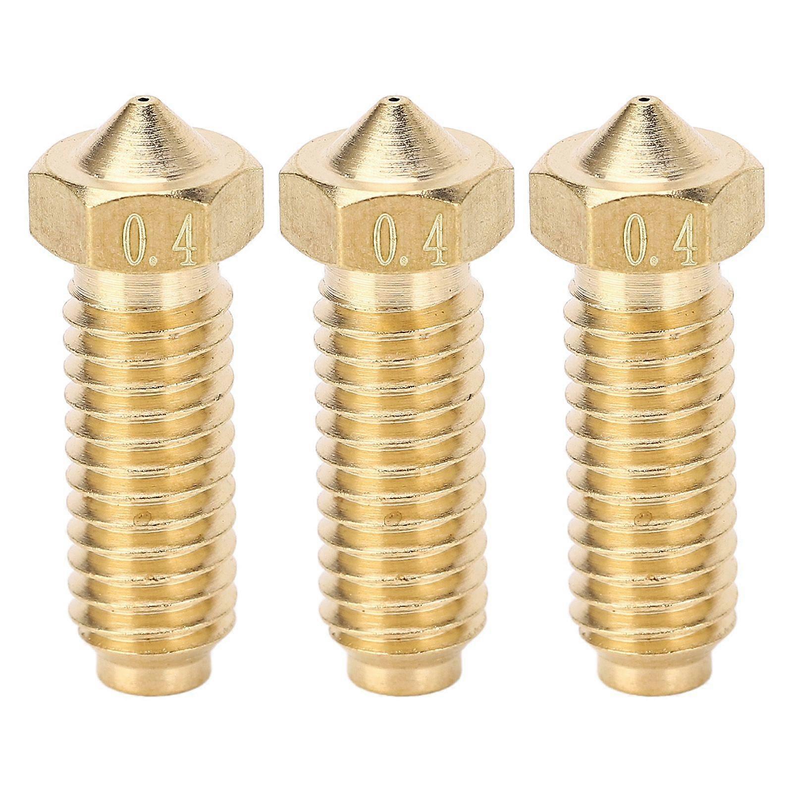 3Pcs 3D Printer Brass Nozzle Kit for Anycubic Kobra 2 Kobra 2 Pro Kobra 2 Maximum Kobra 2 Plus Extruder Hotend 1.75/0.4mm