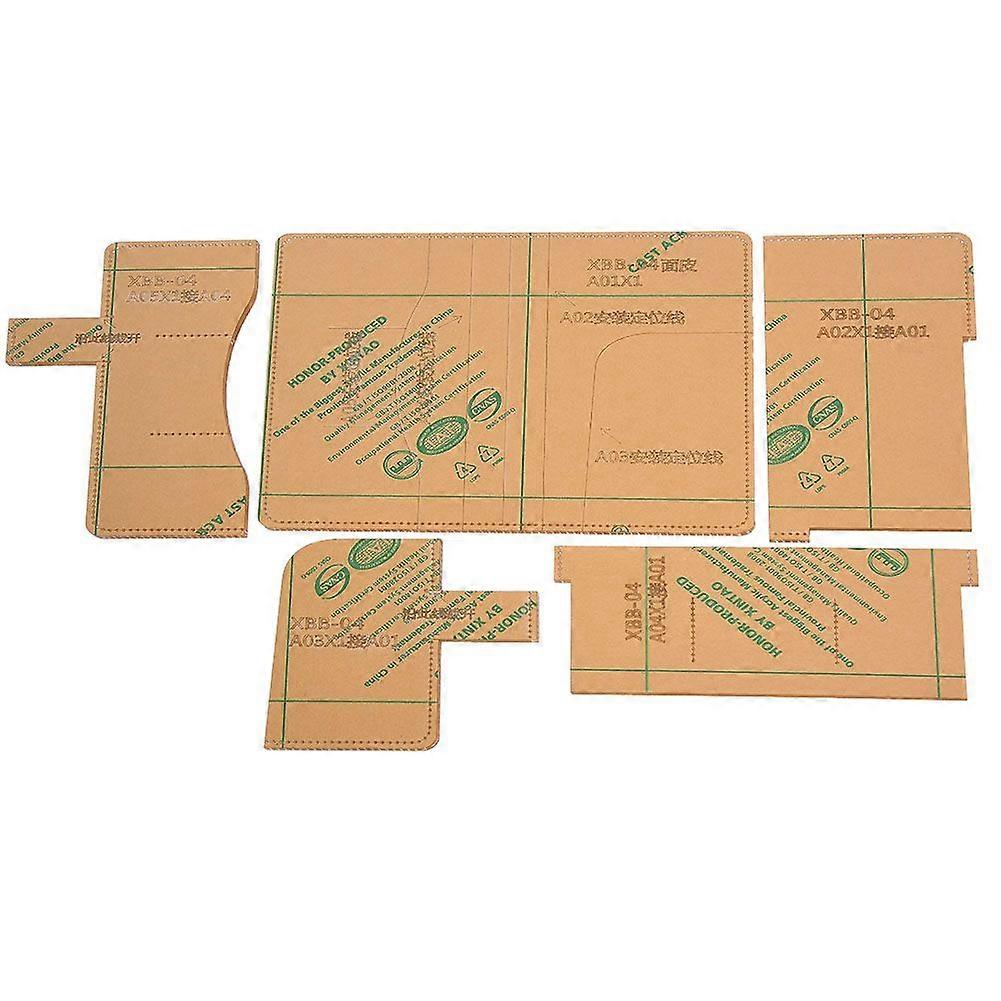 Clear Acrylic Notebook Bag Diary Book Case Pattern Template Stencil Leather Craft Tool