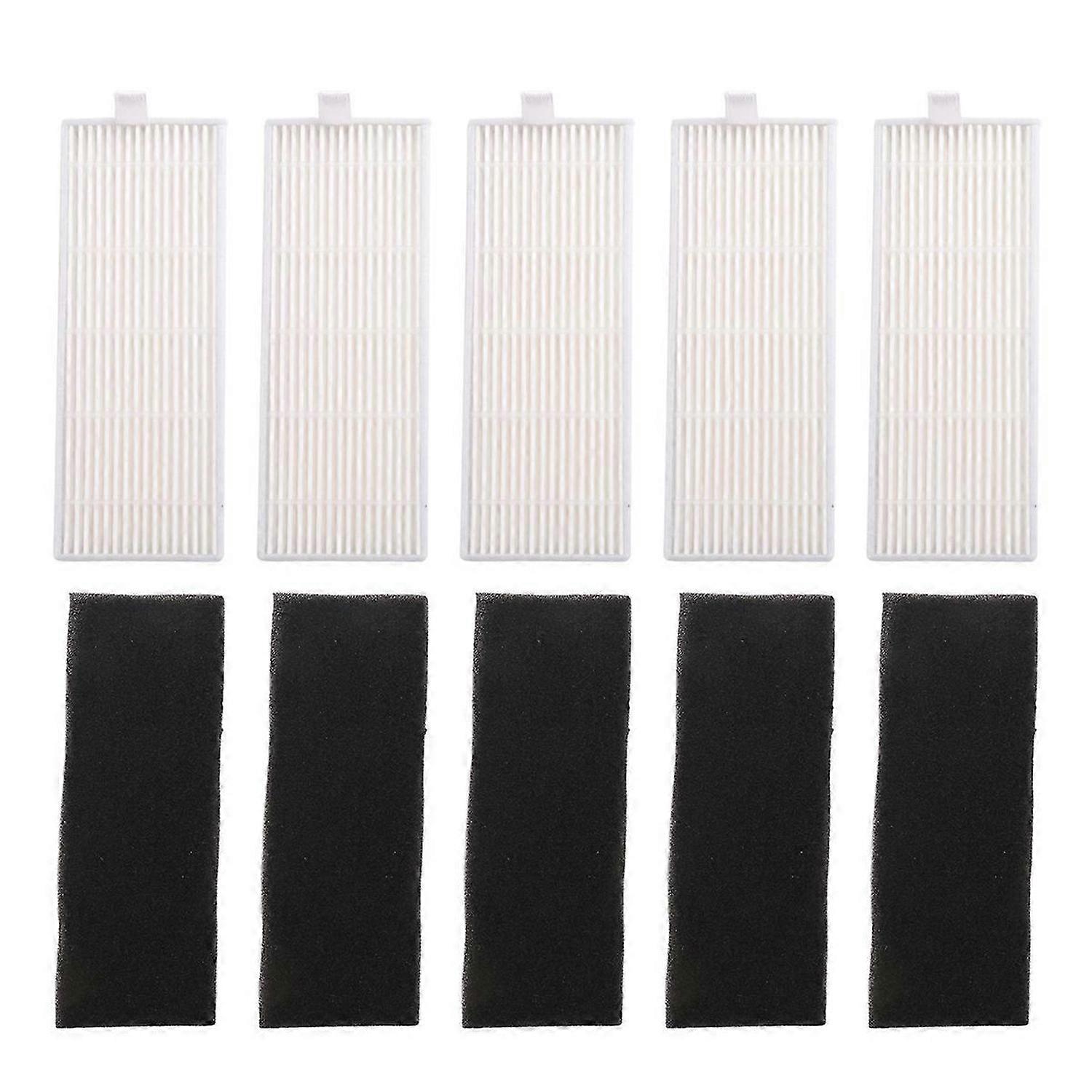 NEW 5pcs sponge + 5pcs Hepa filter for replacement A4 robot vacuum cleaner
