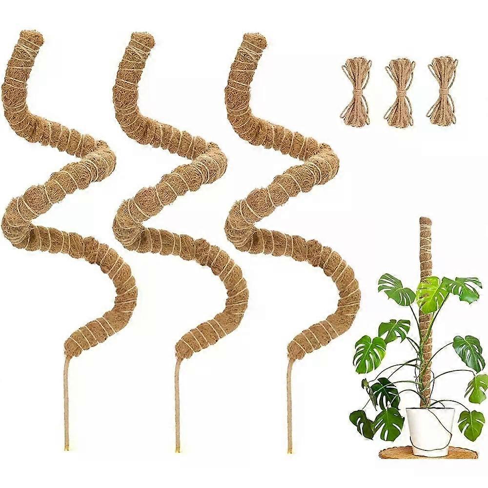 1pc Bendable Moss Pole for Plants Moss Poles for Climbing Plants | Coconut Palm Fiber Monstera Plant Support | Handmade Coco