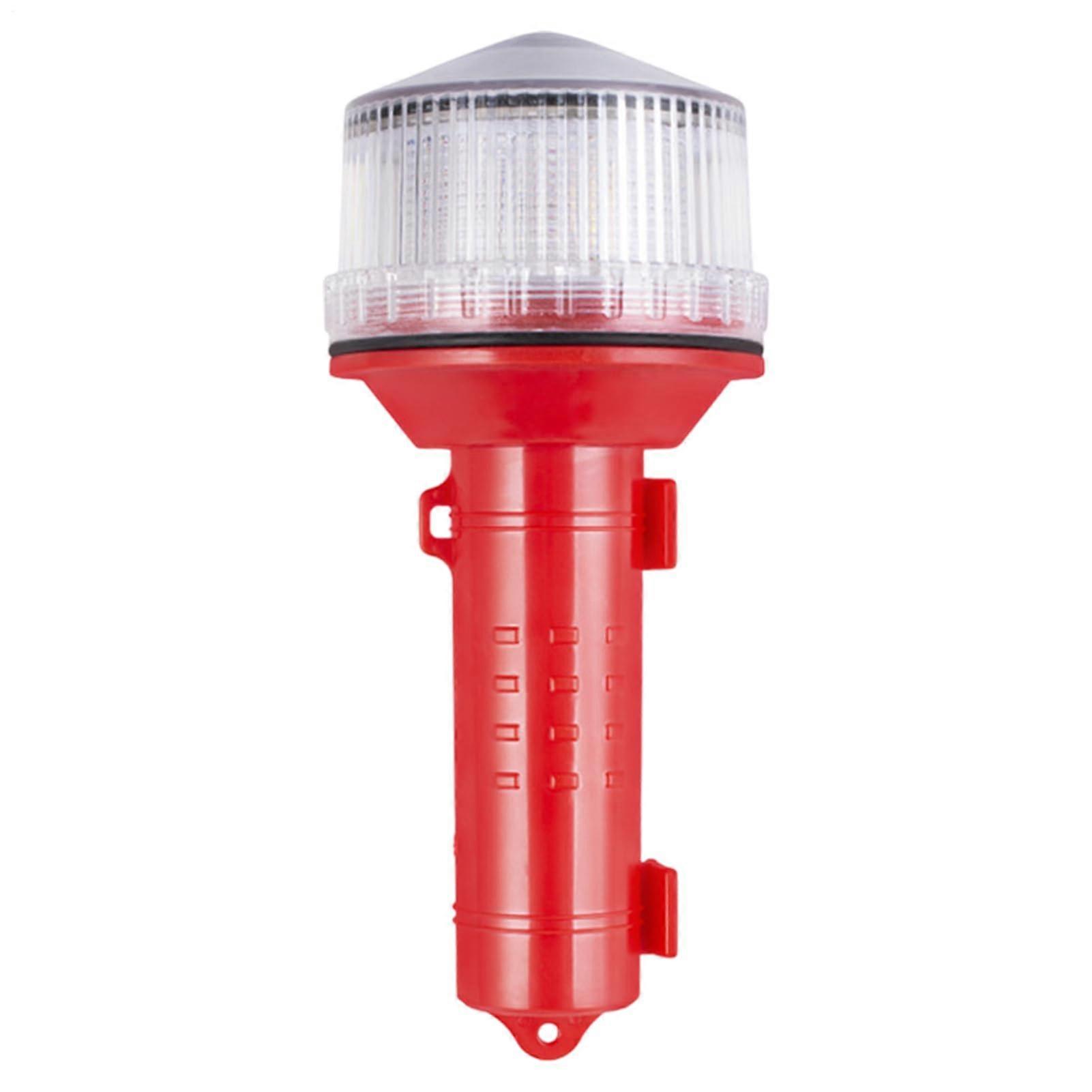 Marine Flare Strobe Lights Portable Waterproof Survival Signal Light For Boating Kayak Yacht Pontoon Red And White