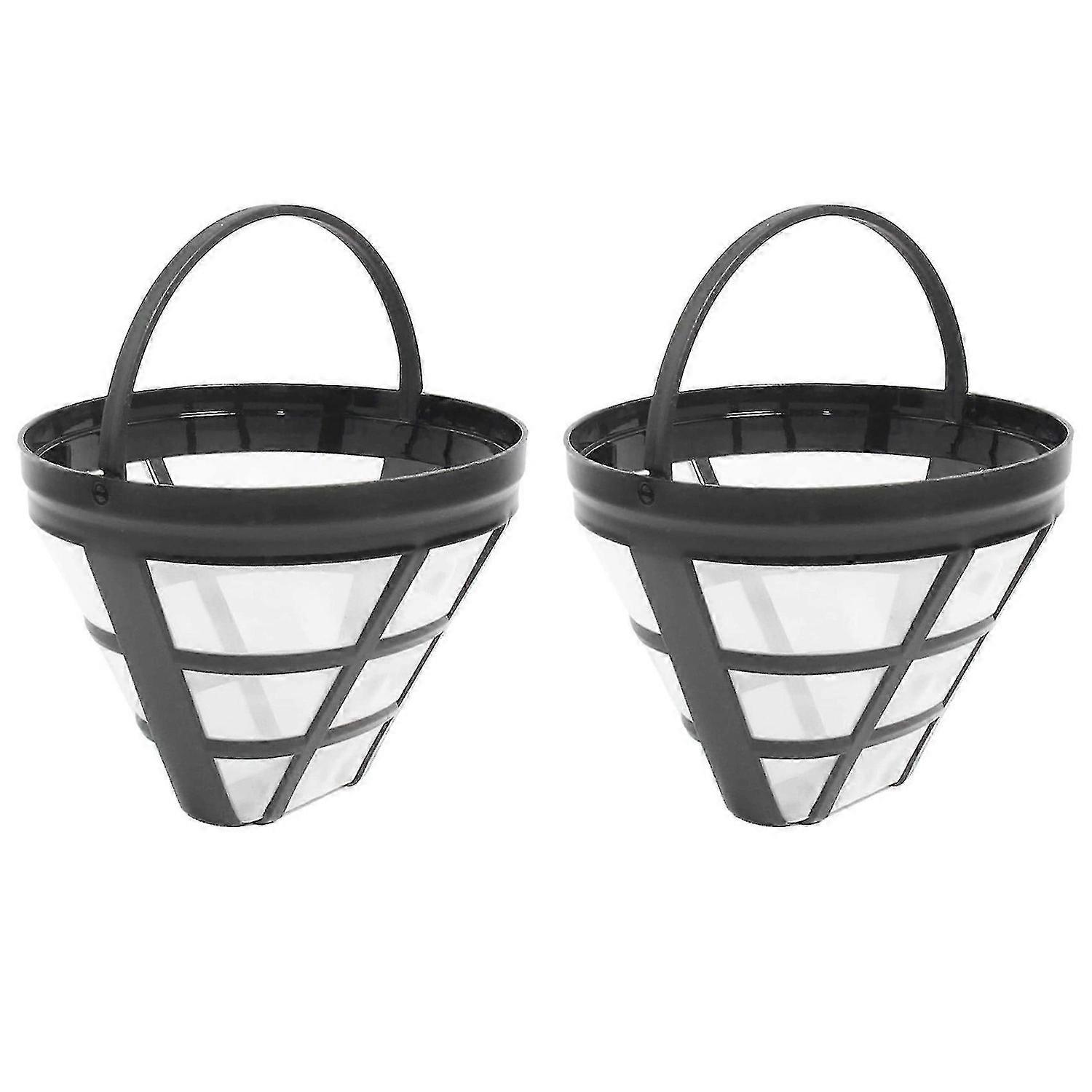2Pack No.4 Reusable Coffee Maker Basket Filter for Ninja Filters, Fit Most 8-12 Cup Basket Drip Cof