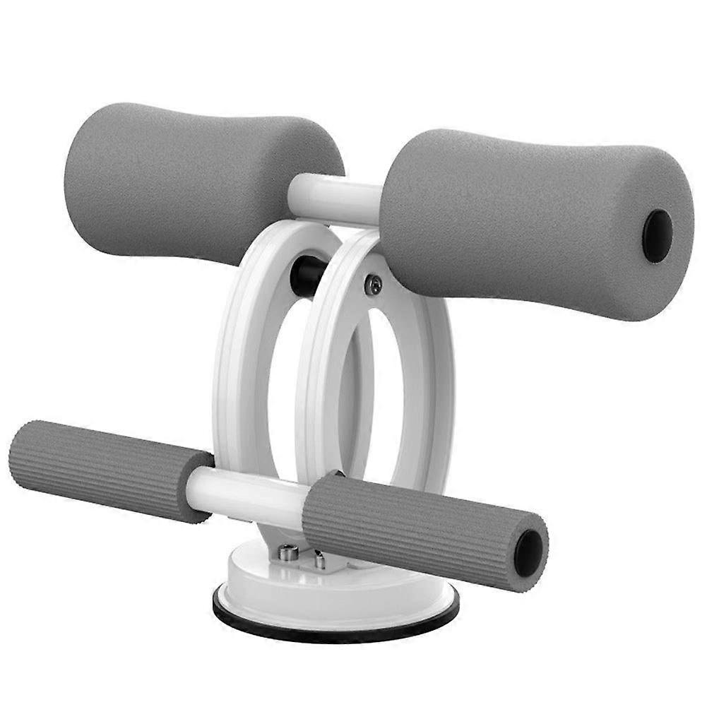 SelfSuction Sit Up Bar Upgraded Portable SitUp Assistant Device With Foot Holder White Abdominal Workout Equipment