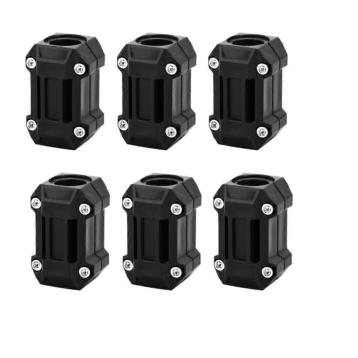 6Pcs Motorcycle Engine Guard Bumper Block Anti-Collision Block Bumper Protection Block for Motorcycle 22/25/28mm Bumper