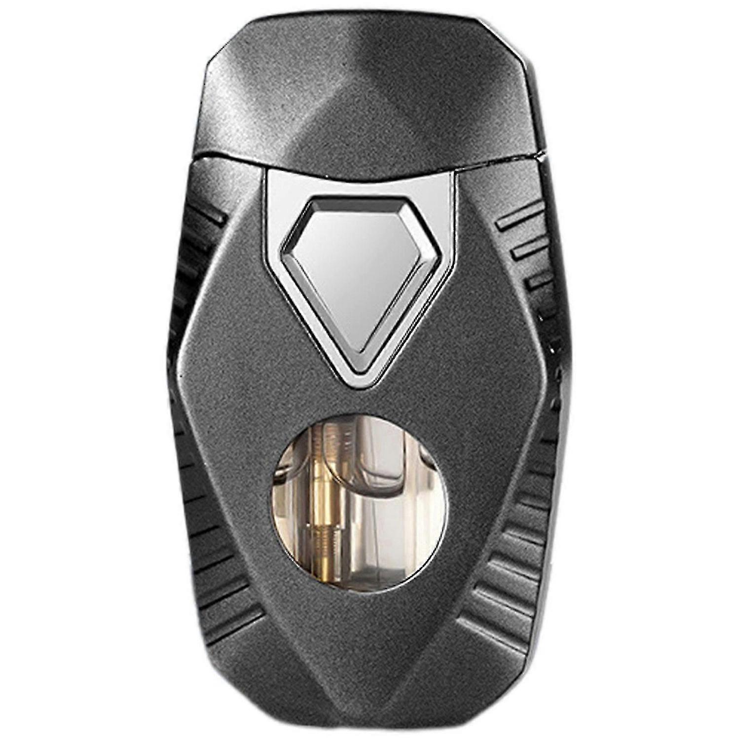 Dual Soft/Jet Flame Windproof Torch Lighter, Glow-in-the-Dark Geometric Lighter for Men's Gift, Refi