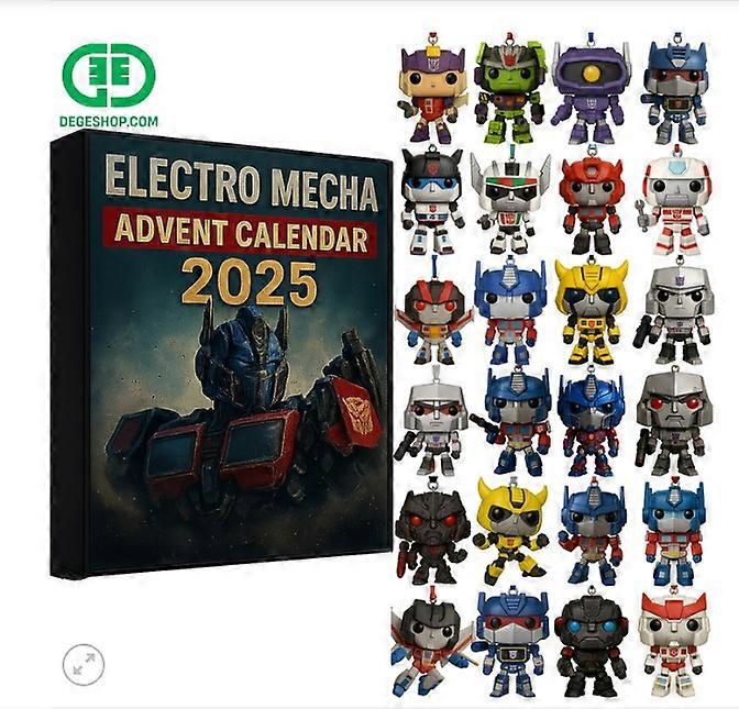 2025 neue Transformers Advent Urlaub Countdown Blind Box Weihnachtsbaumschmuck Acryl Anhänger