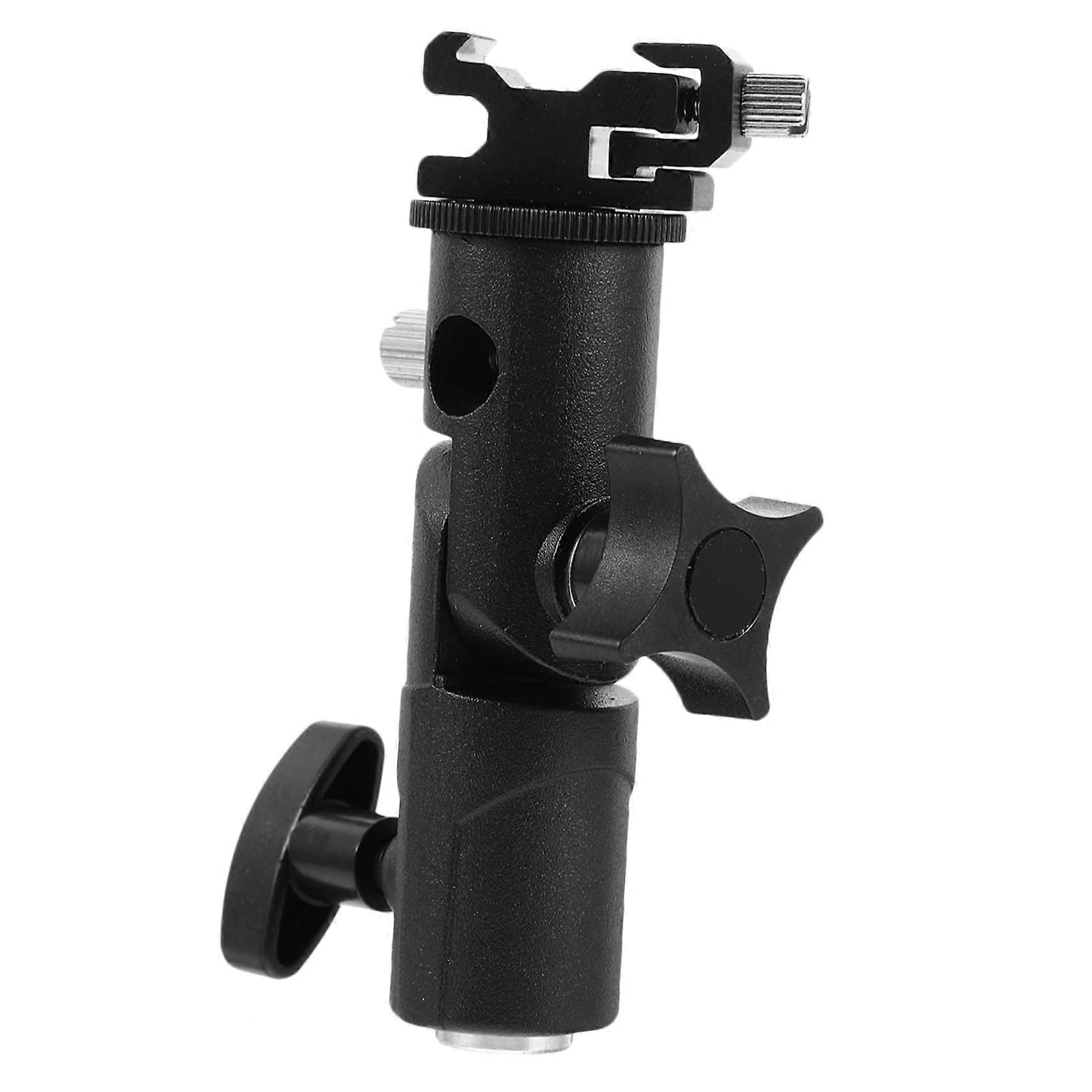 E Type Flash Lamp Bracket With Swivel Umbrella Holder For Photo Studio Light Stand Mount DSLR Flashes Compatible