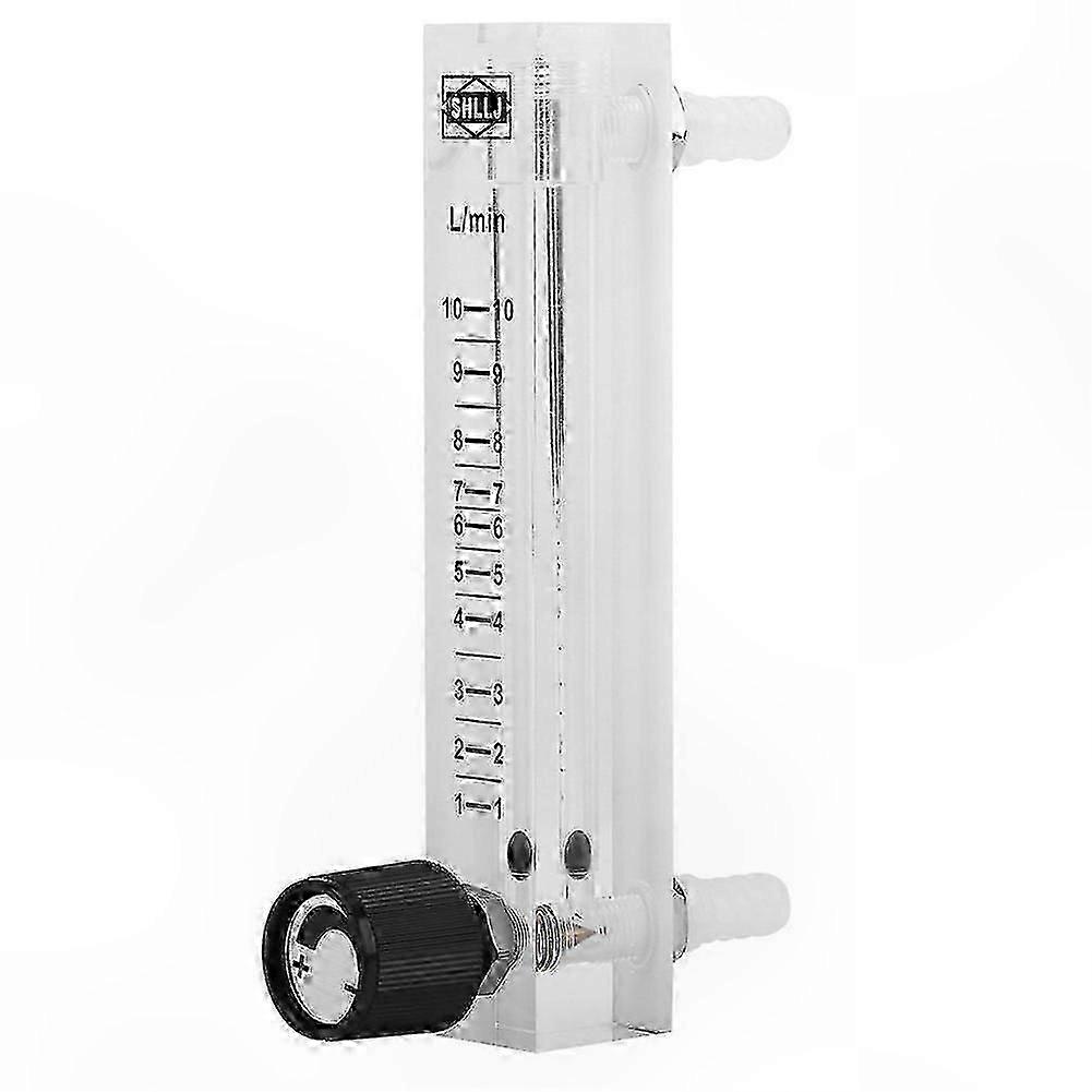 Adjustable Flow Meter with Valve for Oxygen, Air, and Gas, 1-10 LPM Measurement Range