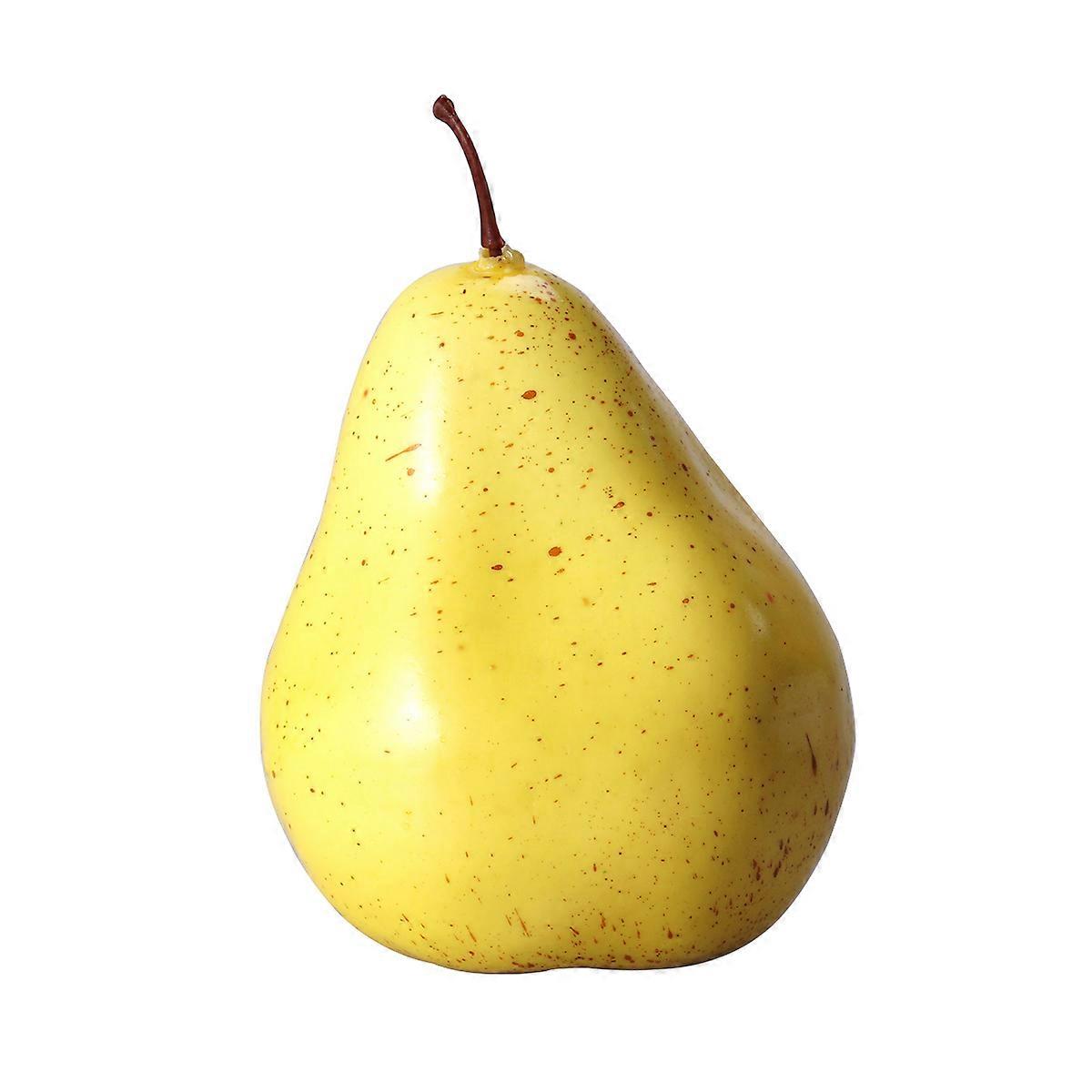 Education Props Plastic Pear for Photography Yellow Display Decoration