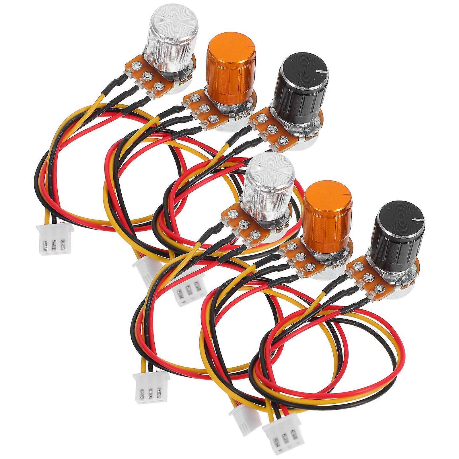Knob Controlled Potentiometer Shaft Potentiometer for Electronic Projects 12Sets