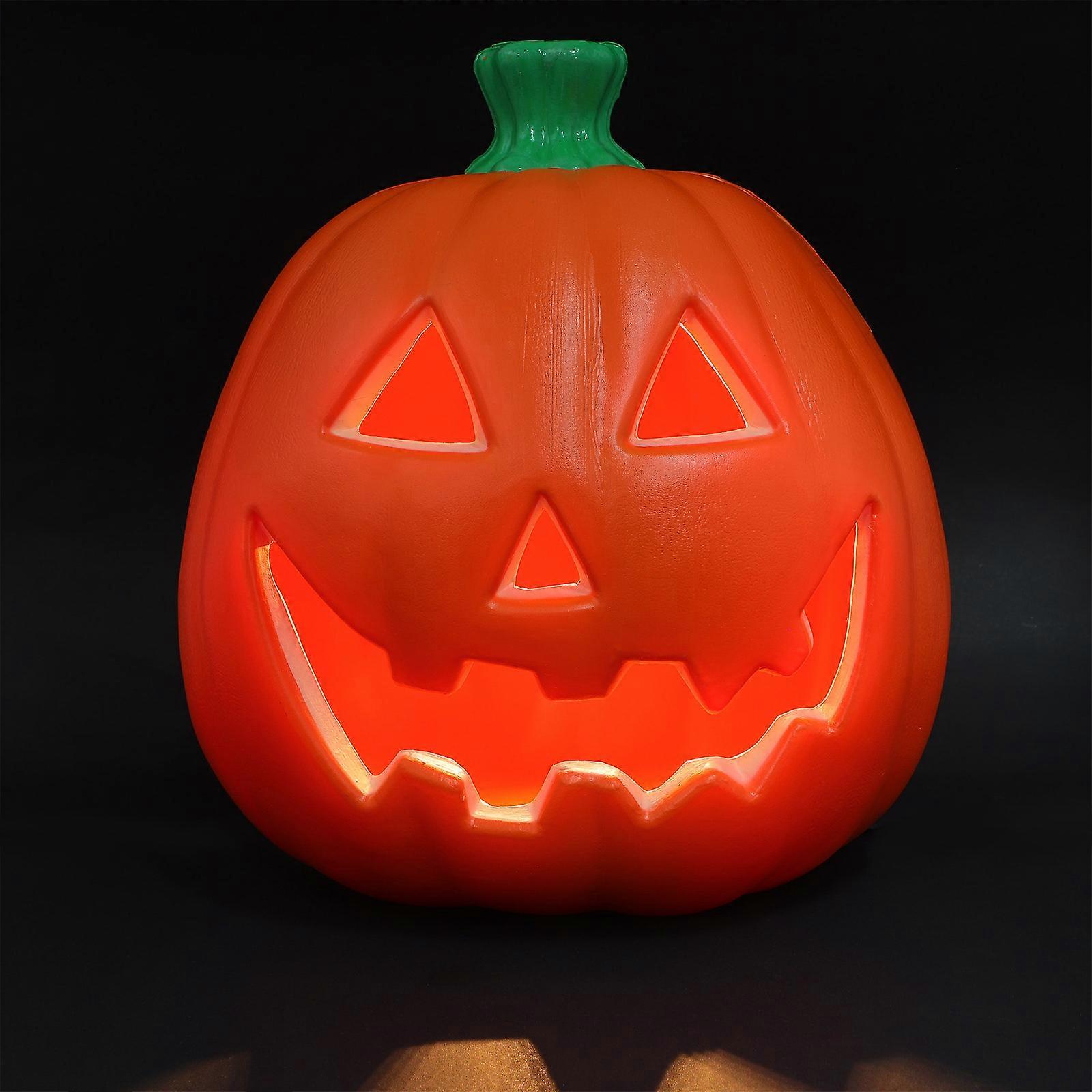 Halloween Pumpkin Lantern Decorative Plastic Pumpkin Lamp Light Battery Operated