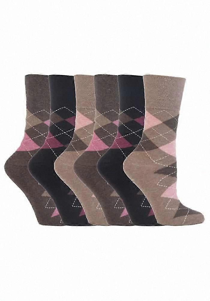 6-Pack Women's Non-Elastic Socks Size 4-8