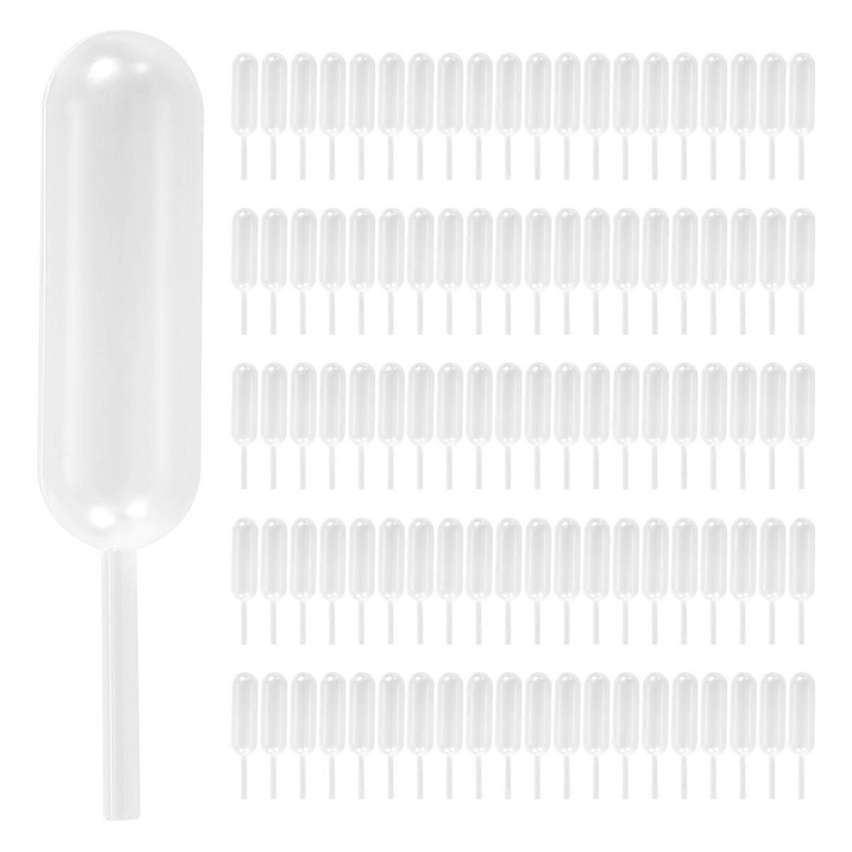 100Pcs 4Ml Plastic Disposable Squeeze Transfer Oils Pipettes Dropper