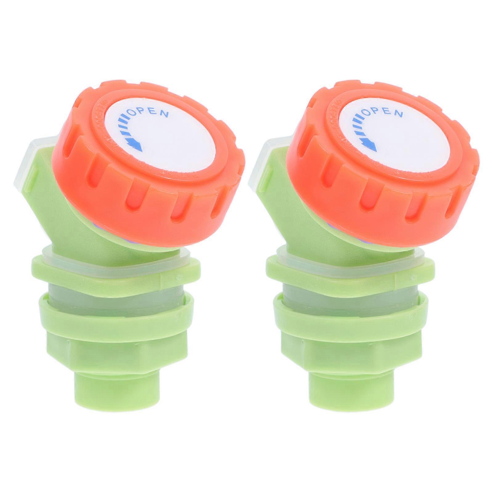 Drink Dispenser Replacement Spigot Tea Faucet 2Sets Light Green ABS