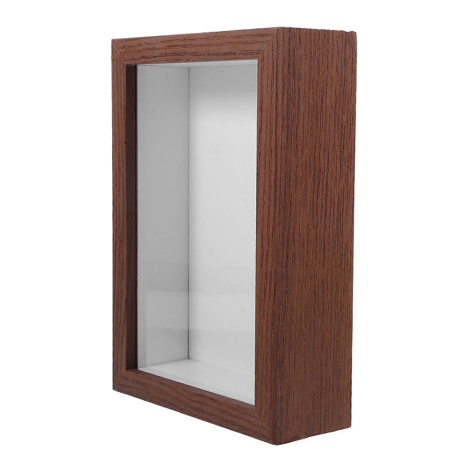 Wooden Shadow Box Frame 5Pcs Multi Color Sleek Design Tabletop Placement Home Decoration Versatile Style