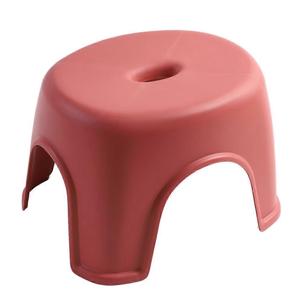 Non-Slip Footstool Bathroom Stool Home Use Square Simple Design Multi Color 1Pcs